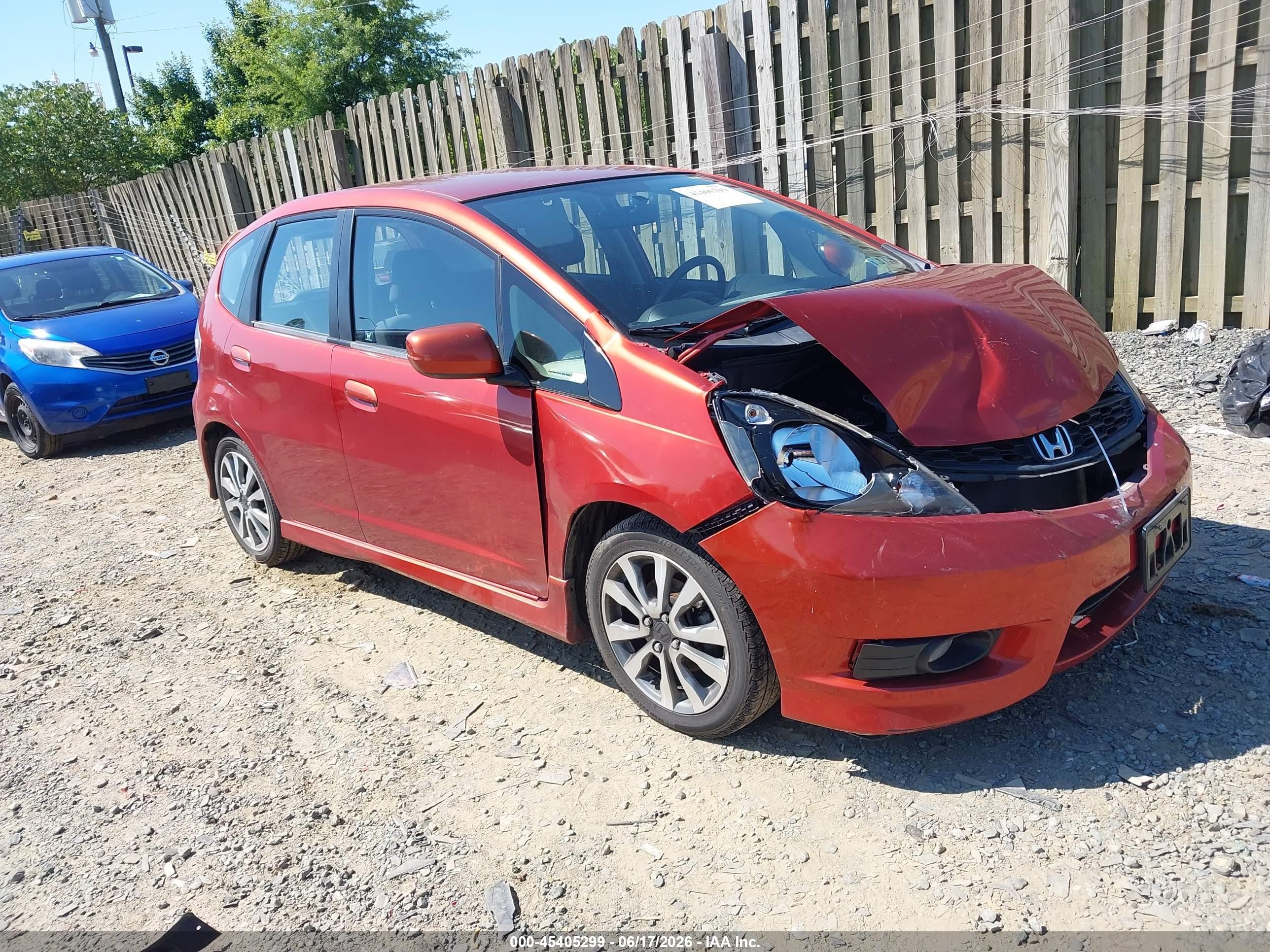 2012 Honda Fit Sport Orange vin: JHMGE8G50CC010724