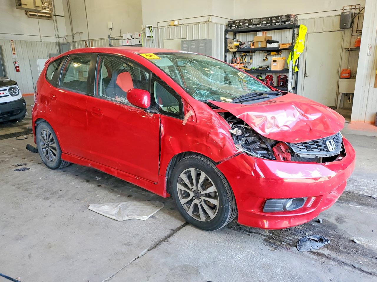 2012 Honda Fit Sport Red vin: JHMGE8G50CS000636