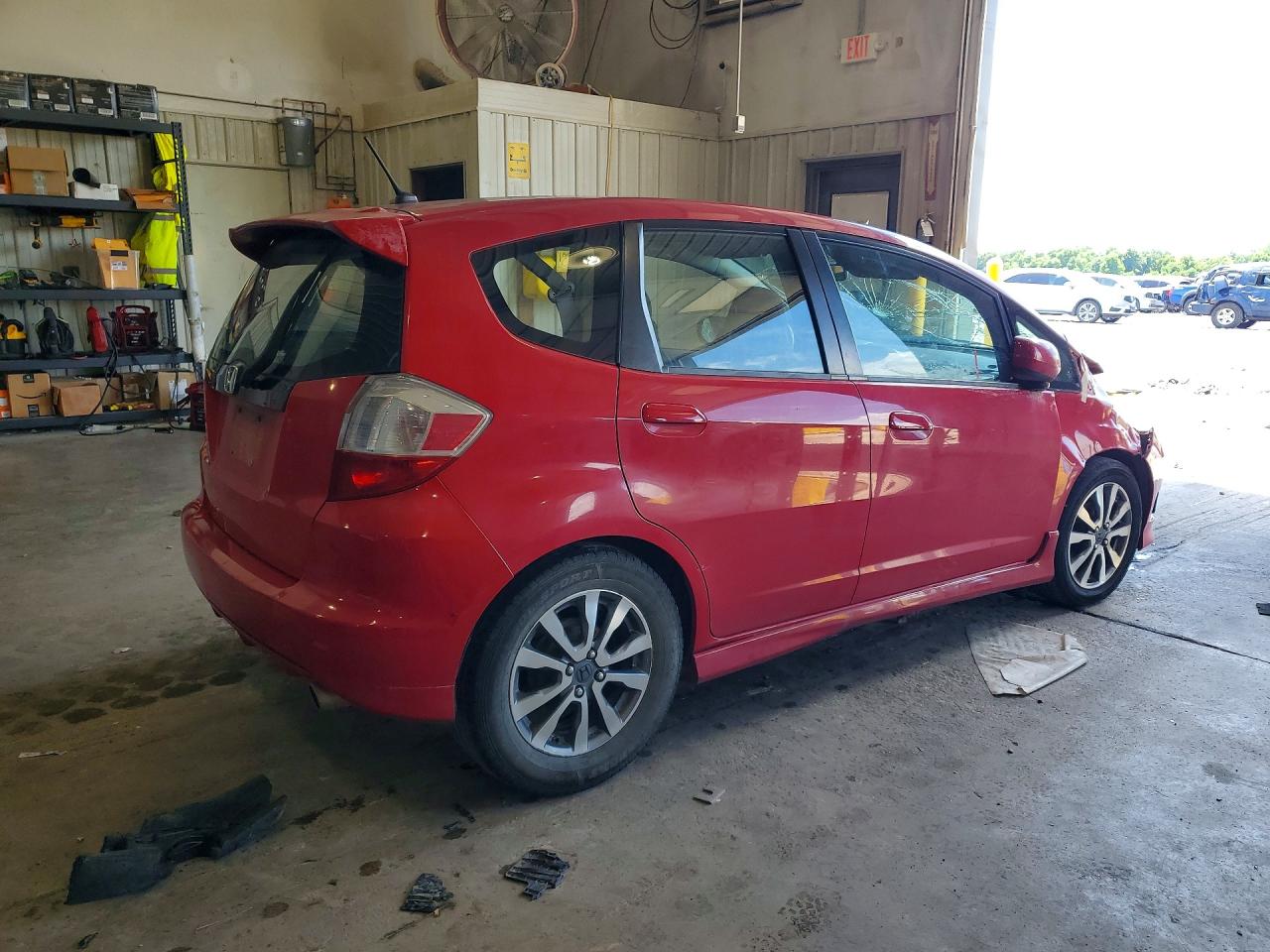 2012 Honda Fit Sport Red vin: JHMGE8G50CS000636
