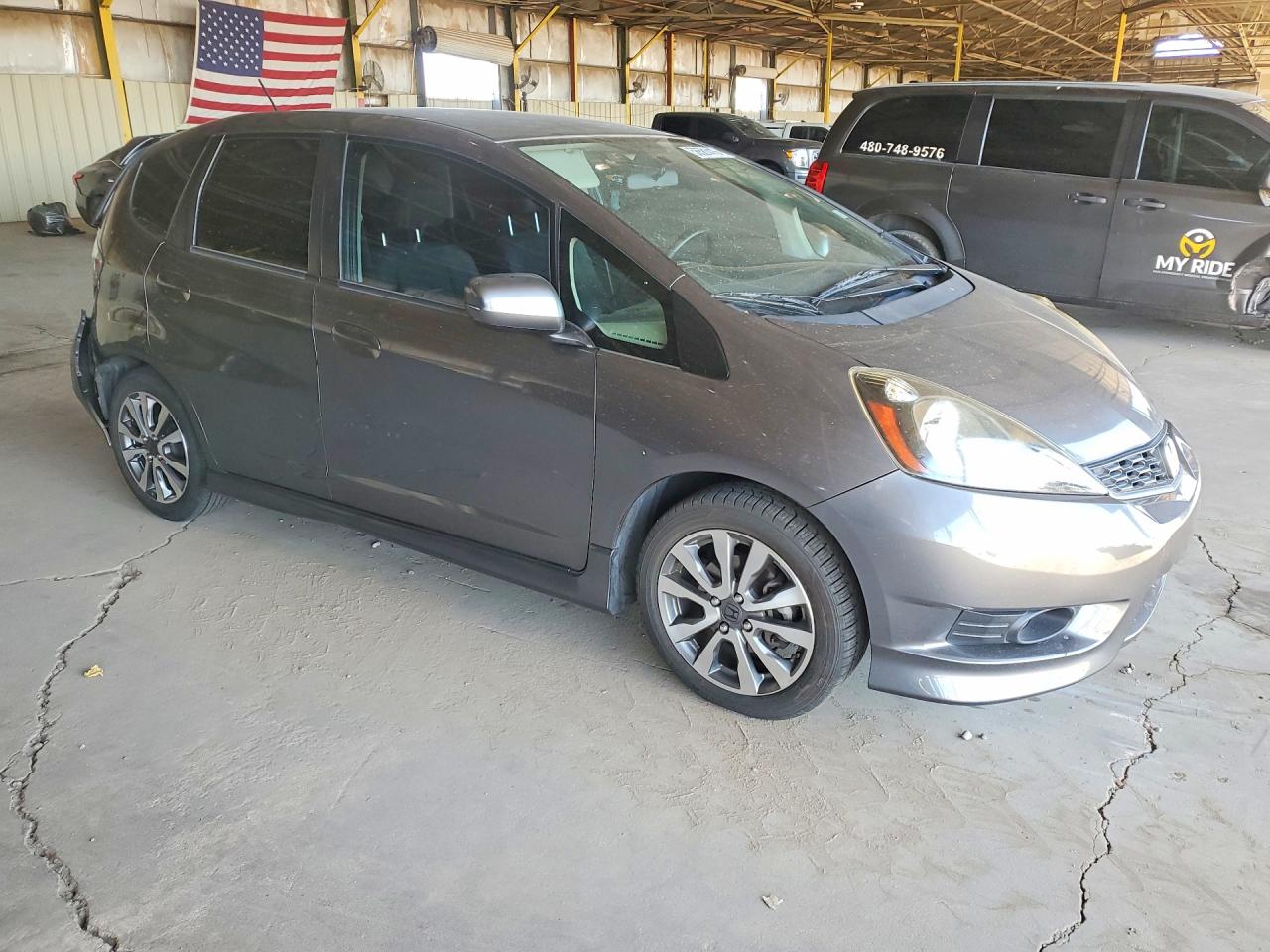 2013 Honda Fit Sport Charcoal vin: JHMGE8G50DC052859