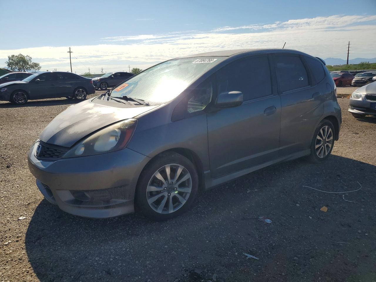 2013 Honda Fit Sport Gray vin: JHMGE8G51DC035083