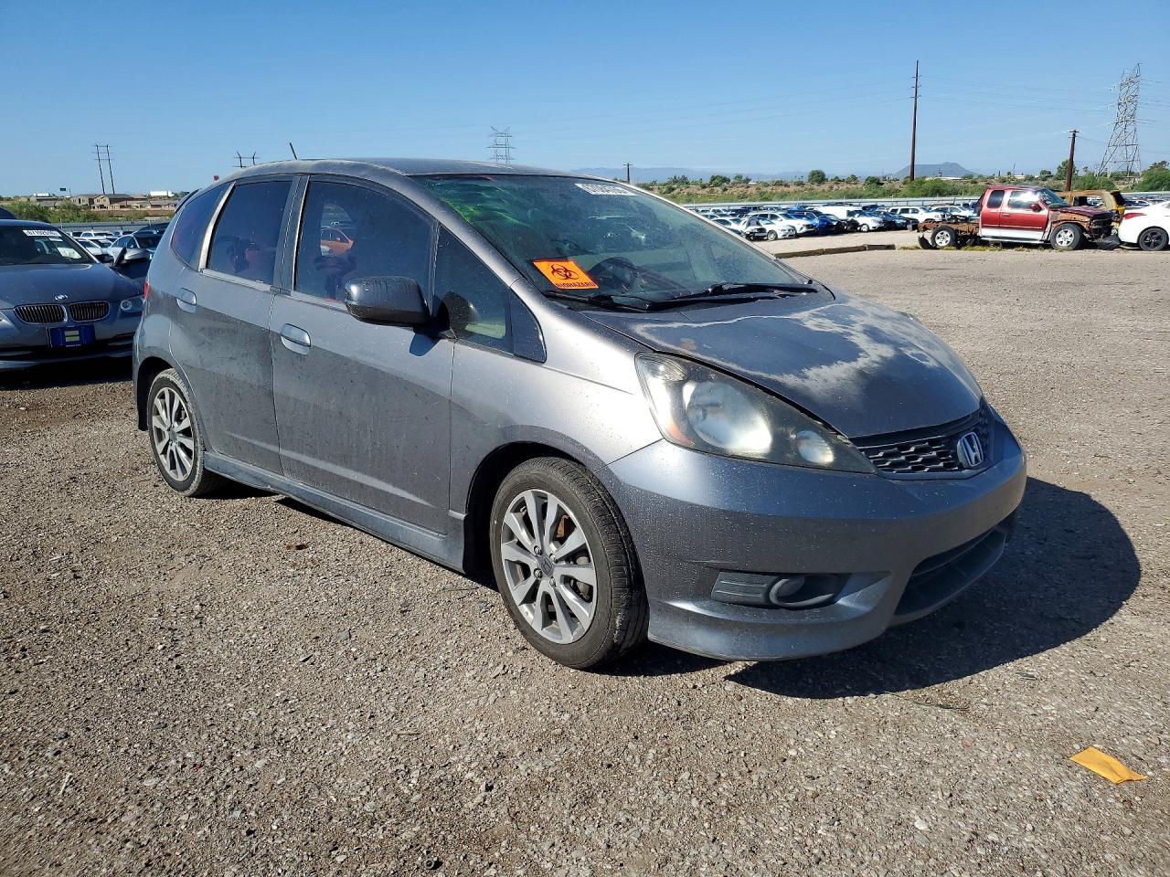 2013 Honda Fit Sport Gray vin: JHMGE8G51DC035083