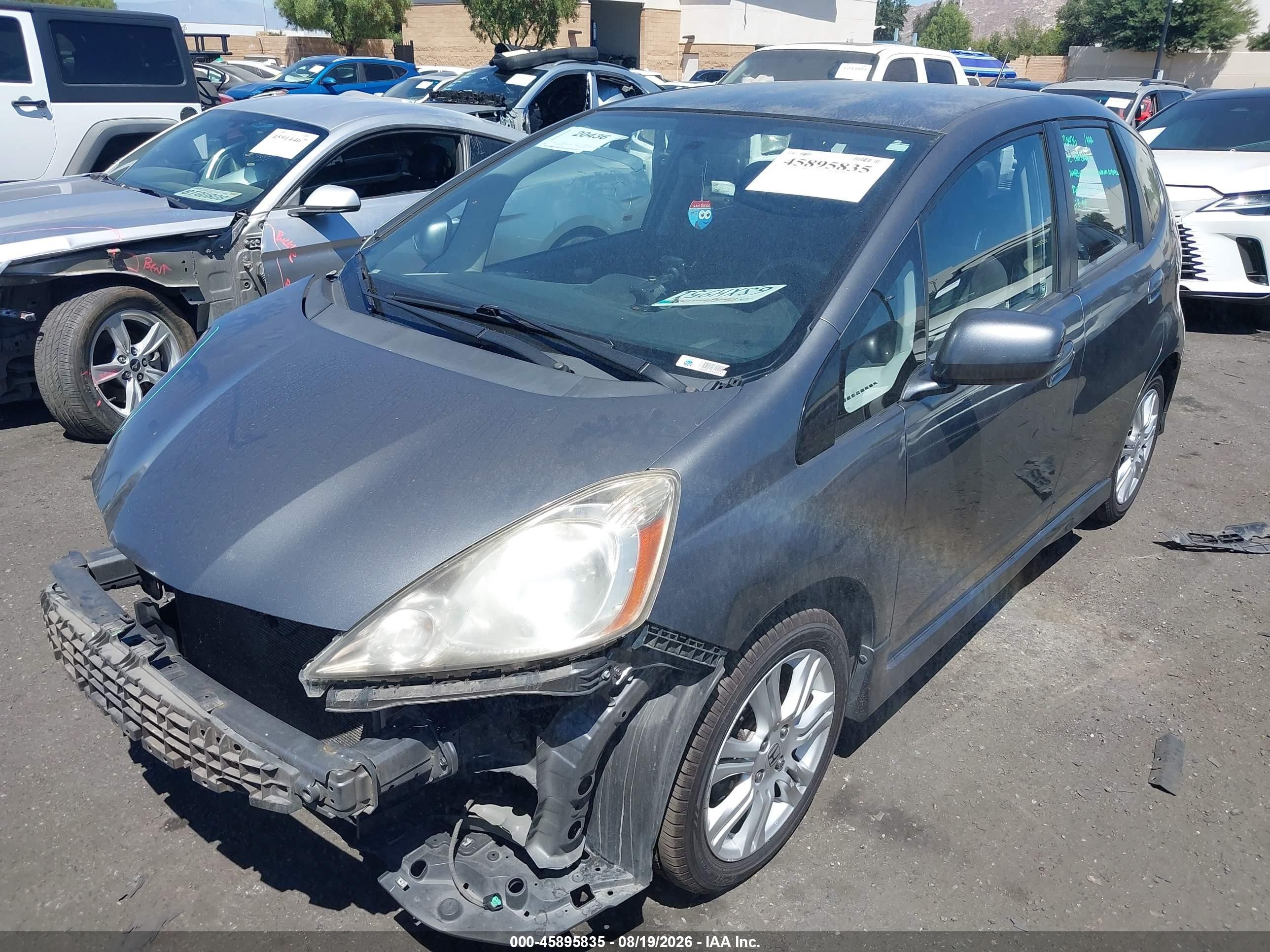 2011 Honda Fit Sport Gray vin: JHMGE8G52BS011703