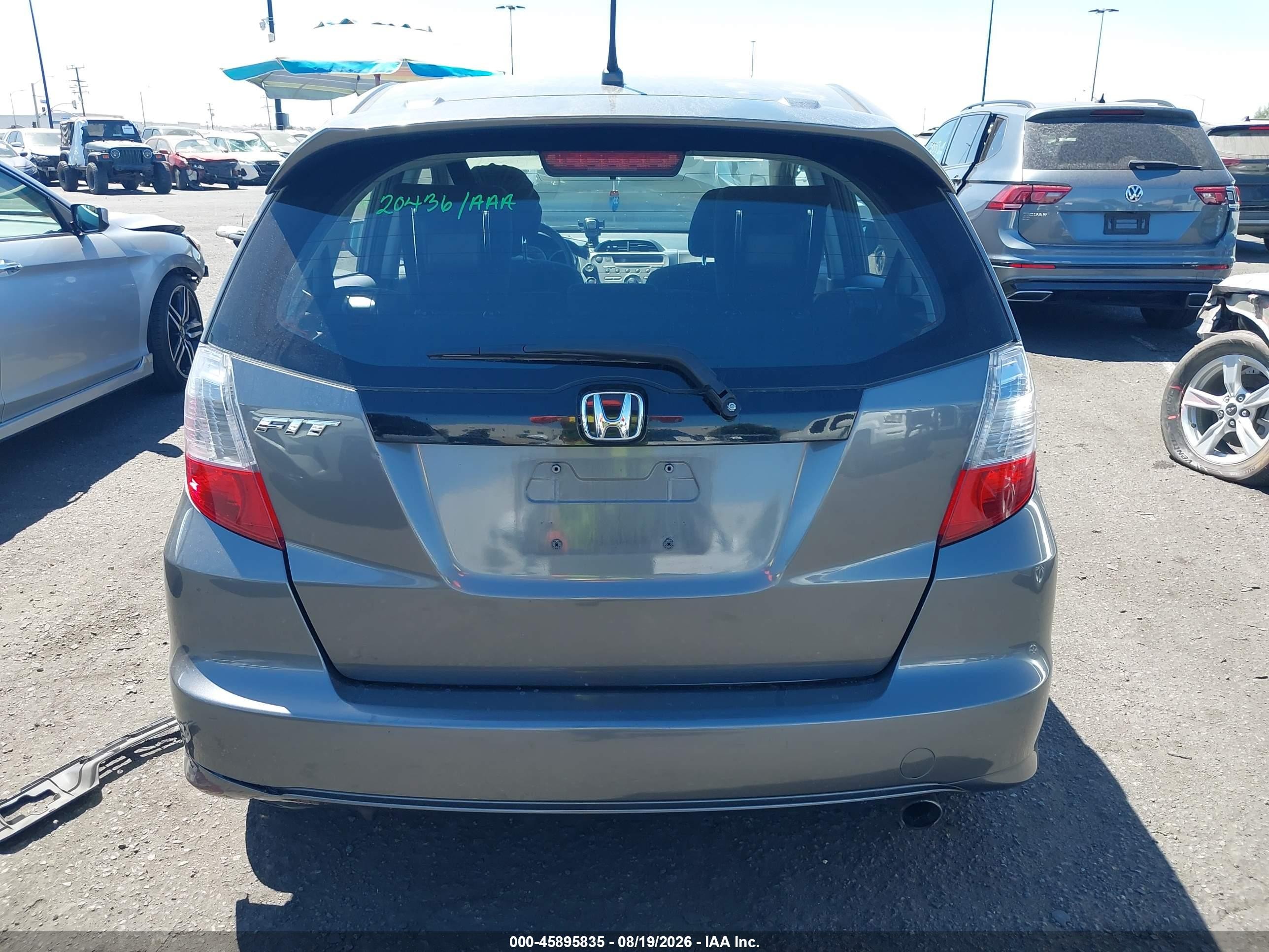 2011 Honda Fit Sport Gray vin: JHMGE8G52BS011703