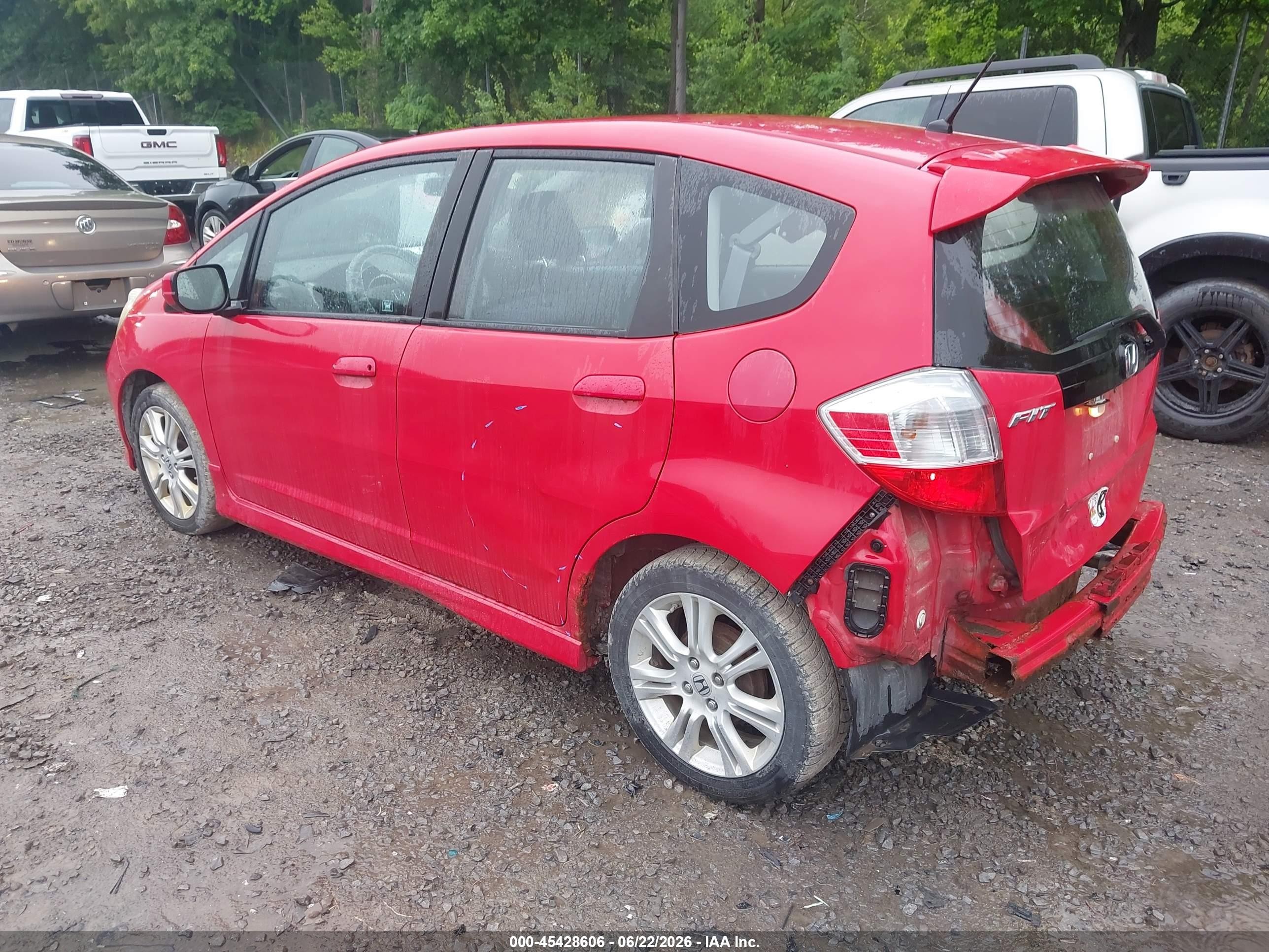2011 Honda Fit Sport Red vin: JHMGE8G55BS001358