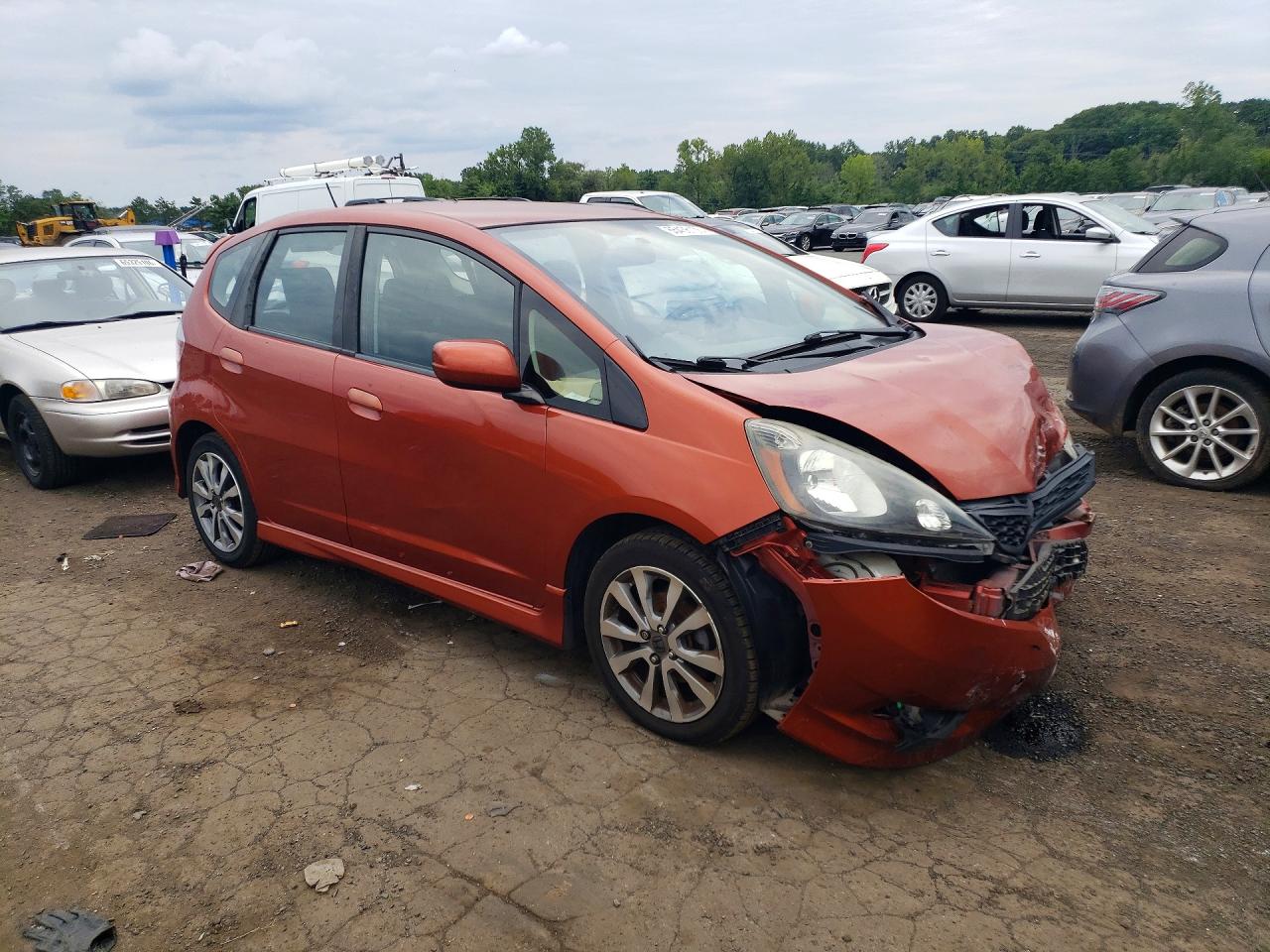 2012 Honda Fit Sport Orange vin: JHMGE8G55CC009102