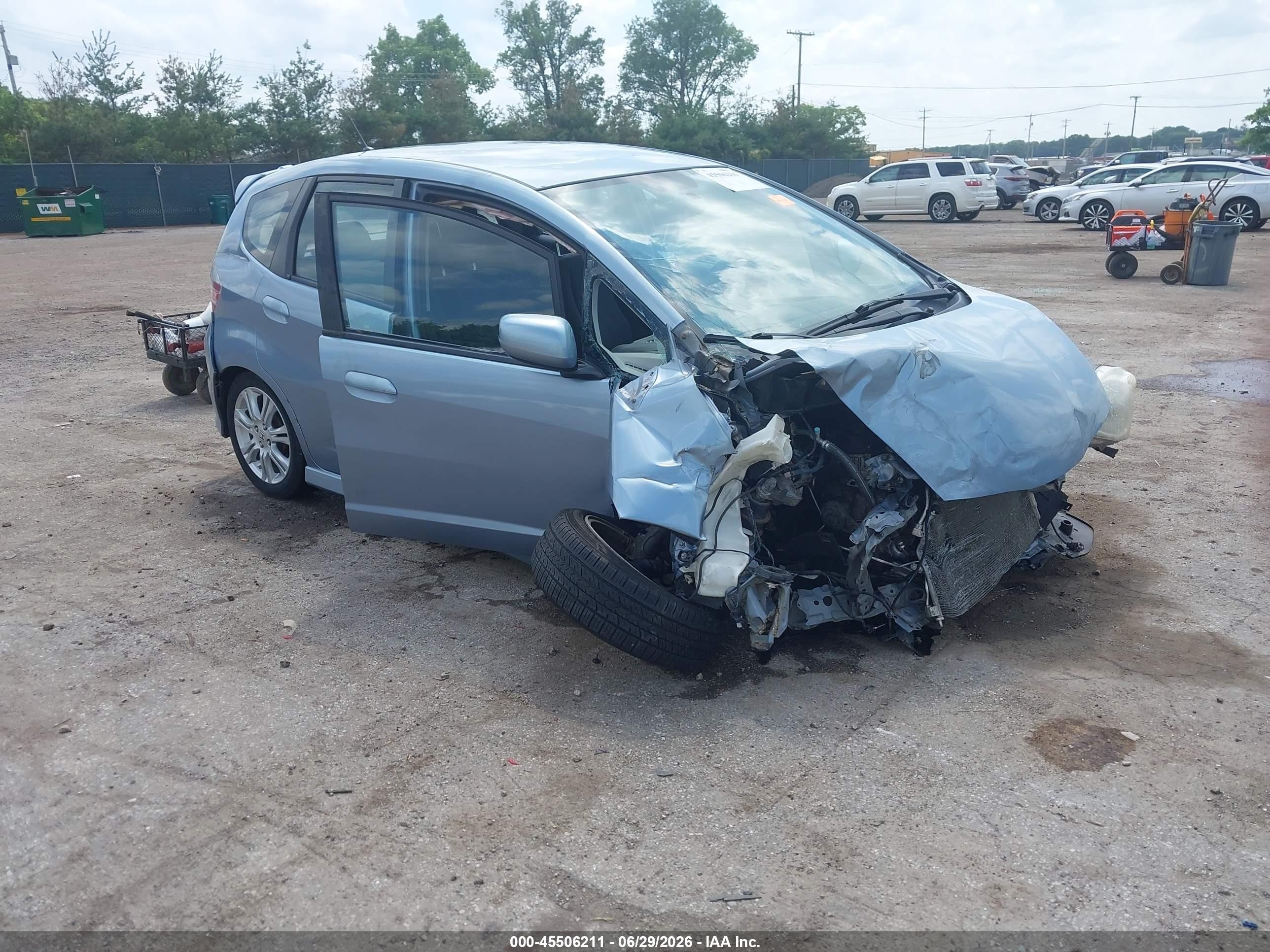 2011 Honda Fit Sport Синий vin: JHMGE8G56BC017546