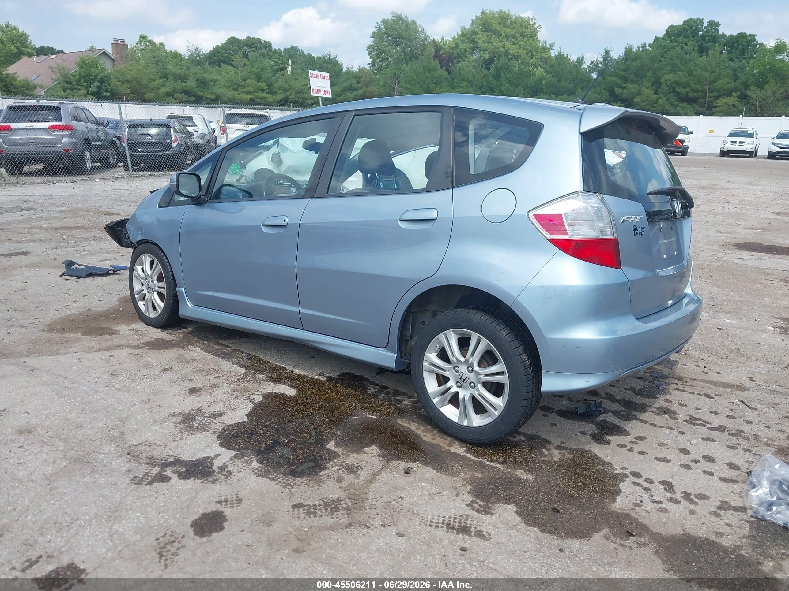 2011 Honda Fit Sport Blue vin: JHMGE8G56BC017546