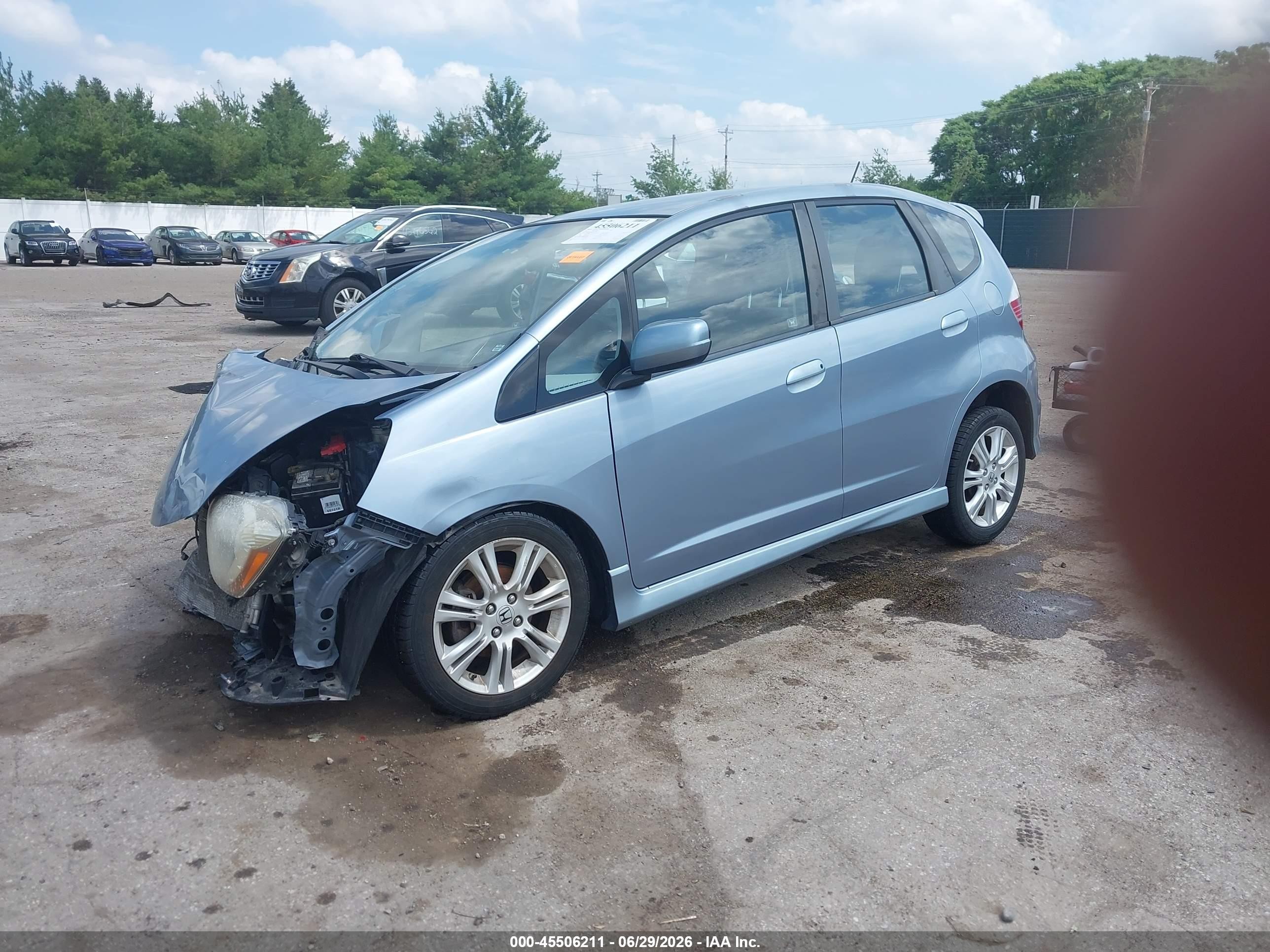 2011 Honda Fit Sport Blue vin: JHMGE8G56BC017546