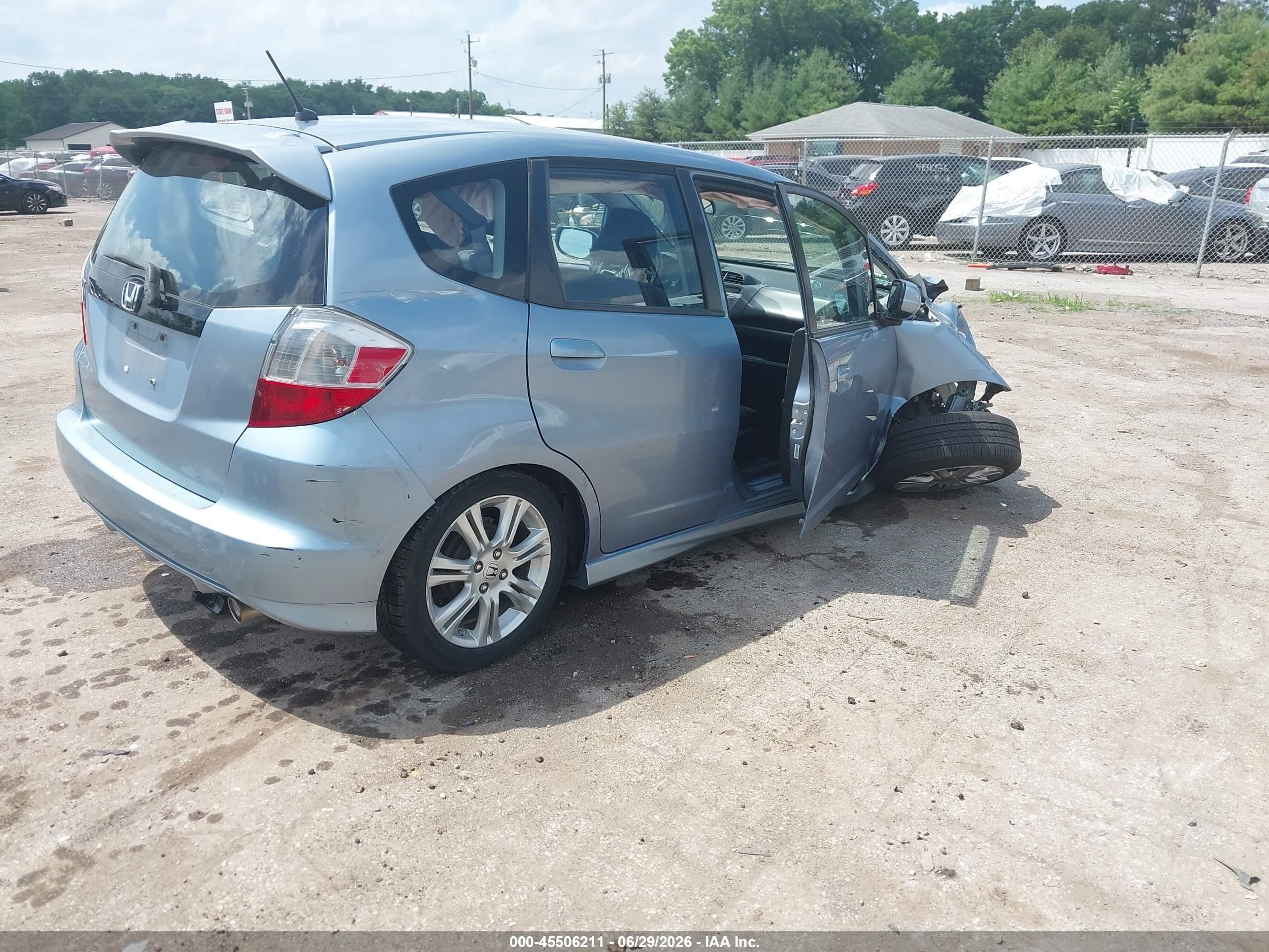 2011 Honda Fit Sport Blue vin: JHMGE8G56BC017546