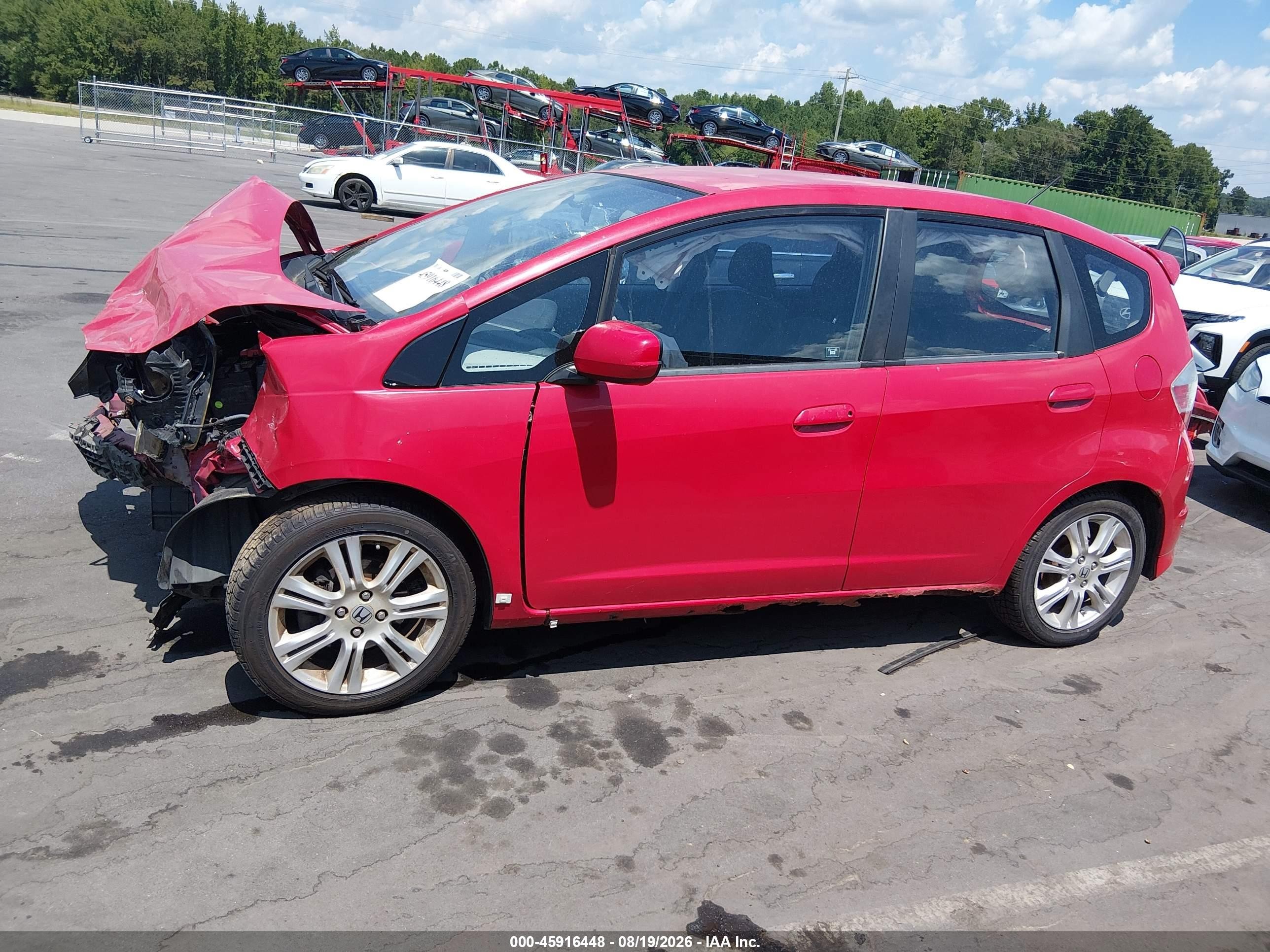 2011 Honda Fit Sport Red vin: JHMGE8G56BC019507
