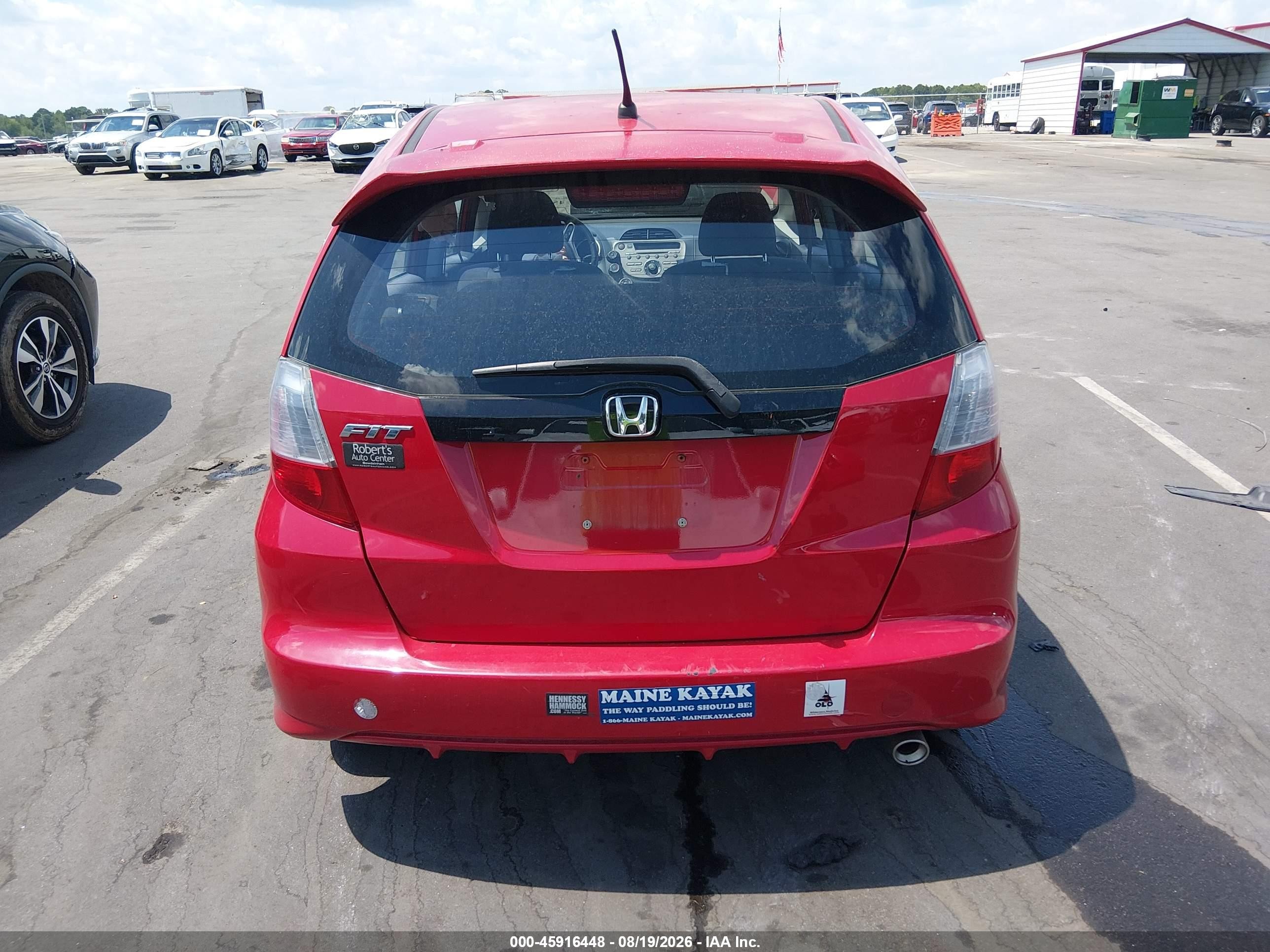 2011 Honda Fit Sport Red vin: JHMGE8G56BC019507
