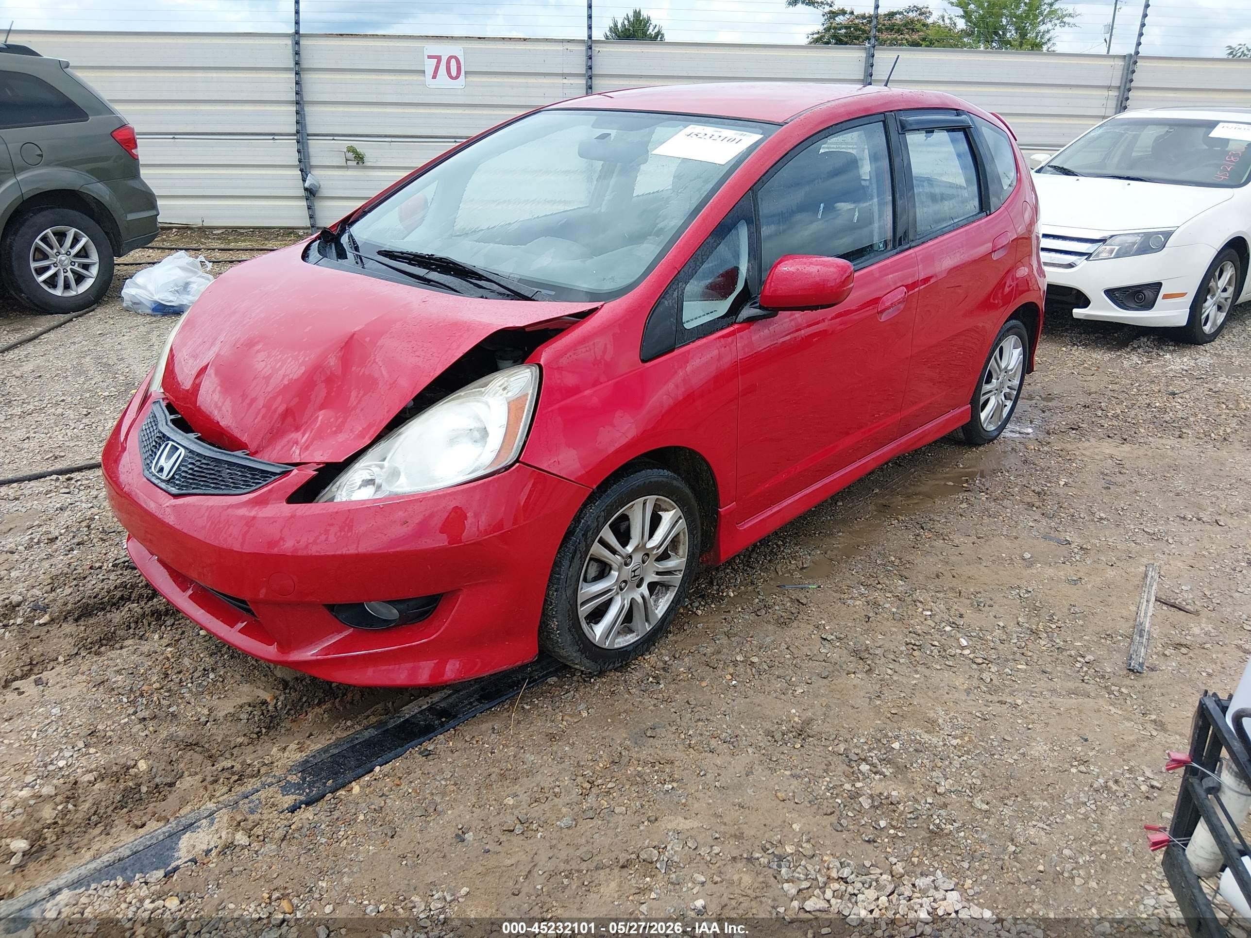 2011 Honda Fit Sport Красный vin: JHMGE8G56BS000185