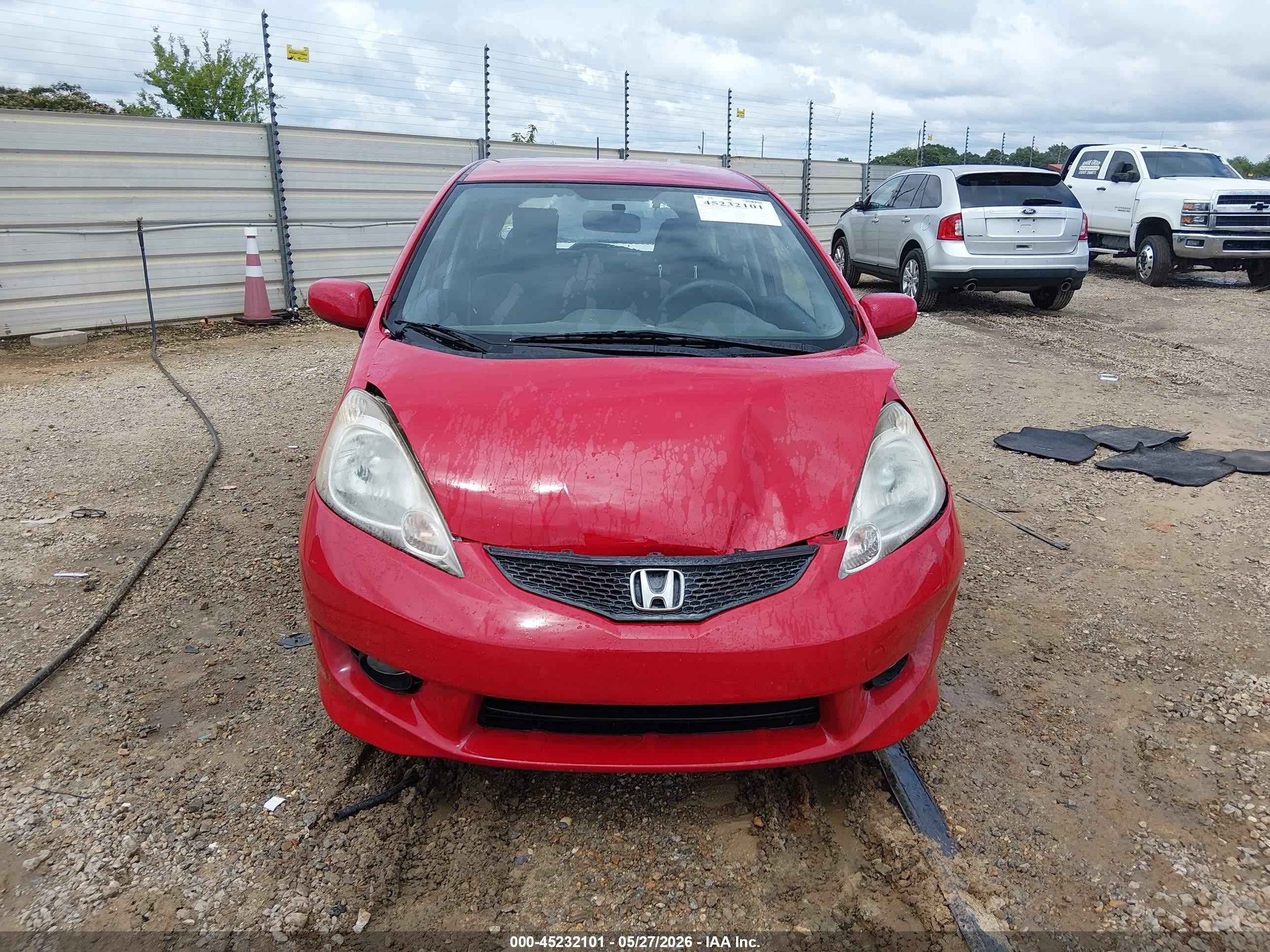 2011 Honda Fit Sport Красный vin: JHMGE8G56BS000185