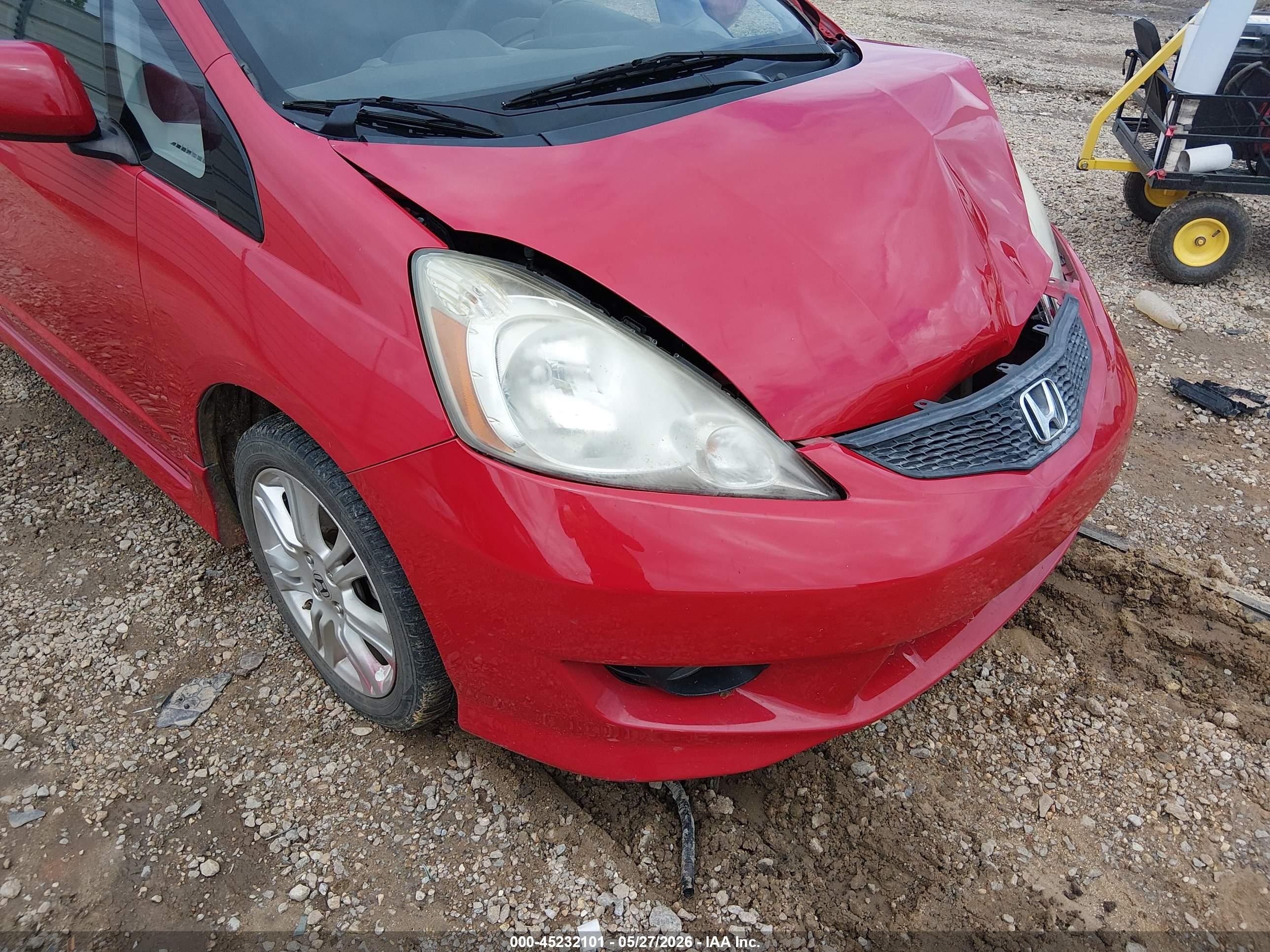 2011 Honda Fit Sport Красный vin: JHMGE8G56BS000185
