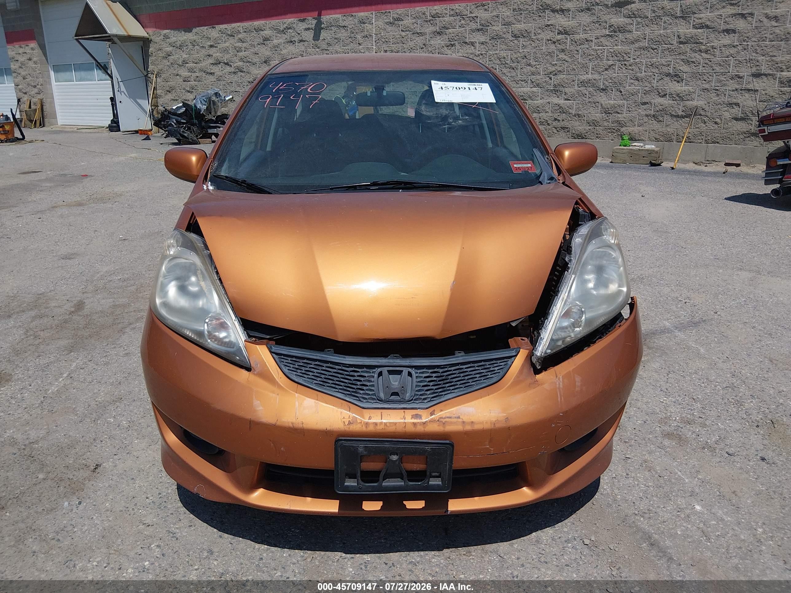 2011 Honda Fit Sport Orange vin: JHMGE8G56BS011137