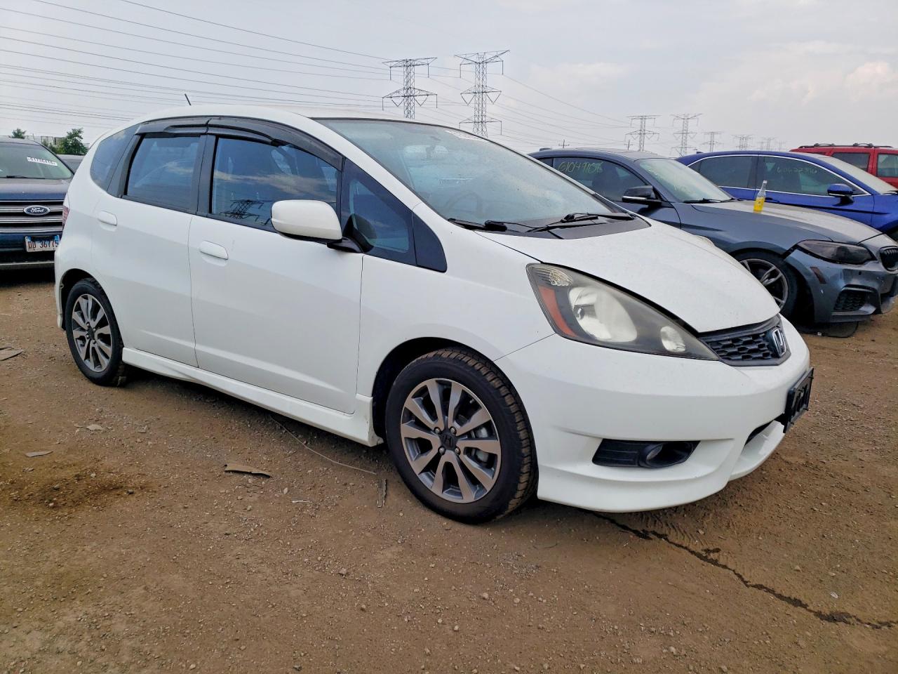 2012 Honda Fit Sport White vin: JHMGE8G57CC037709