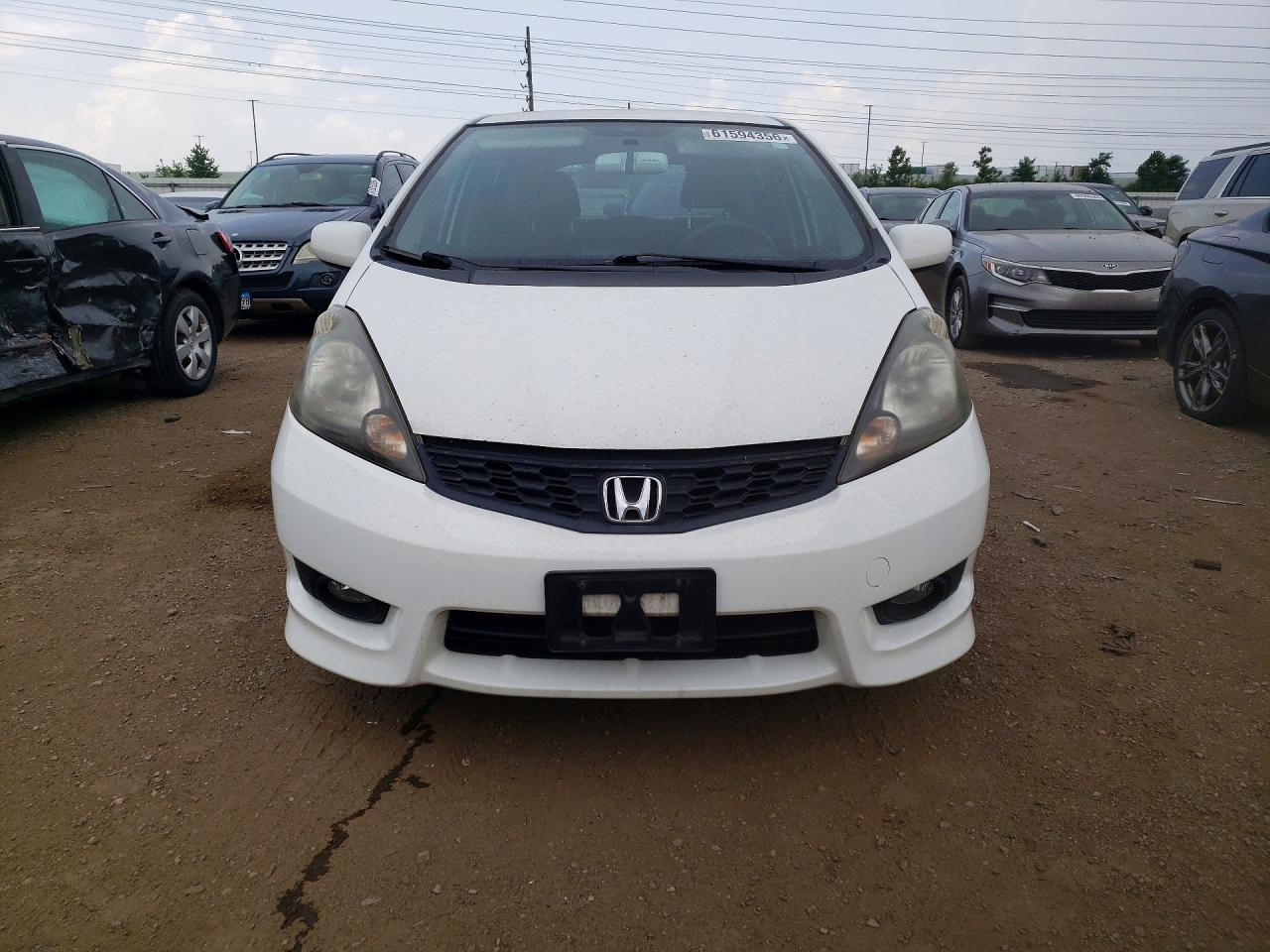 2012 Honda Fit Sport White vin: JHMGE8G57CC037709