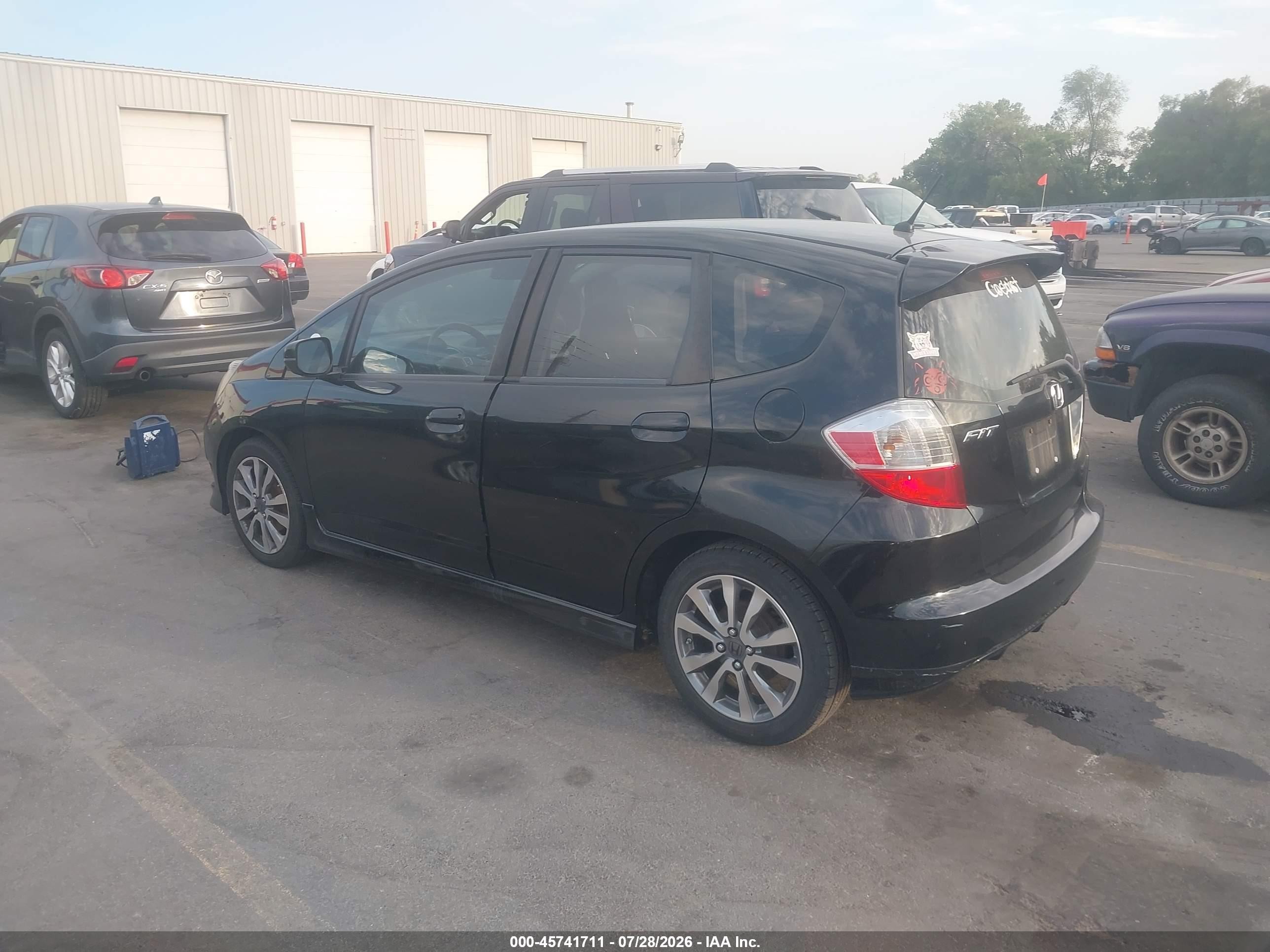 2012 Honda Fit Sport Black vin: JHMGE8G59CS006371