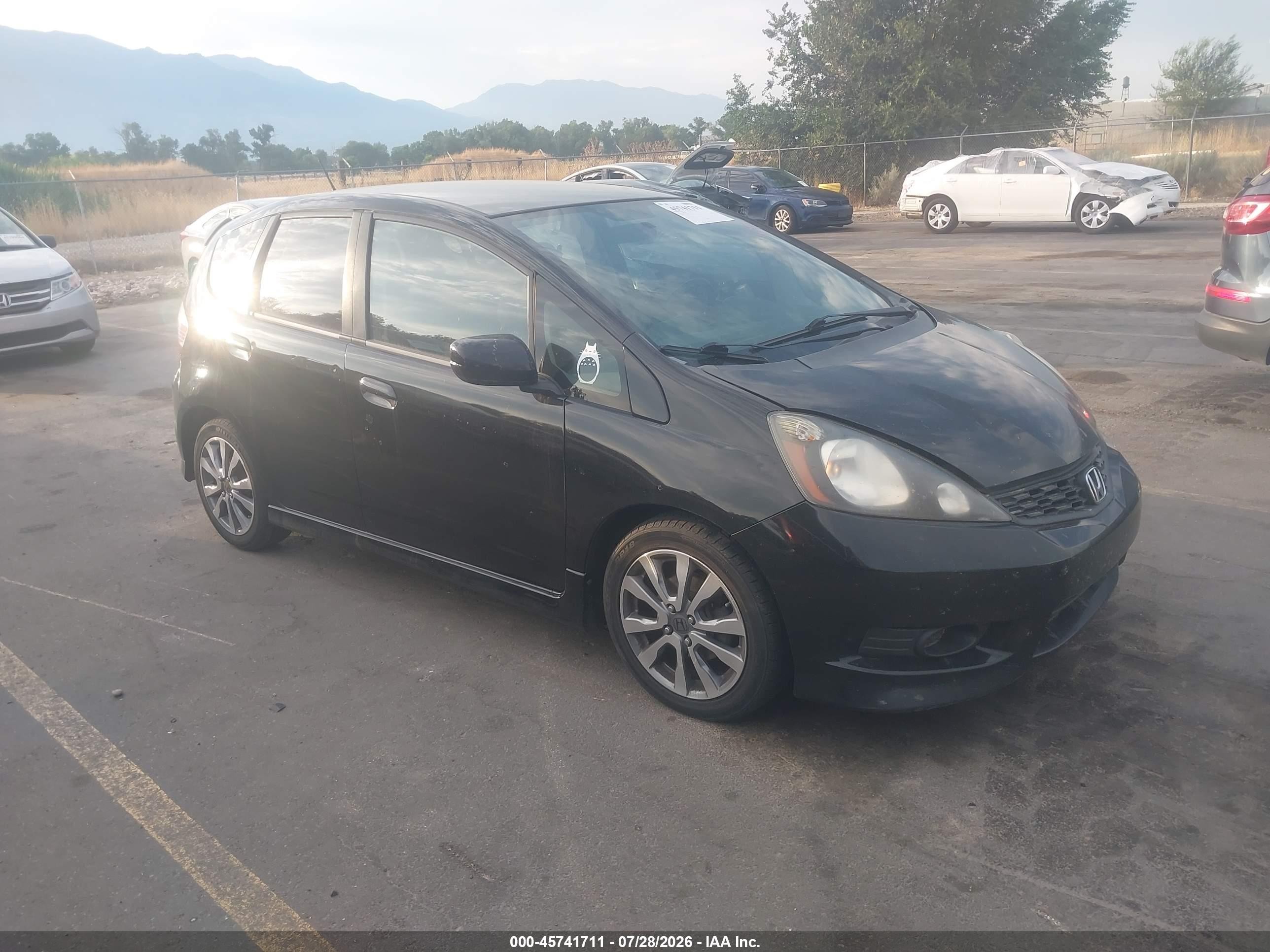 2012 Honda Fit Sport Черный vin: JHMGE8G59CS006371