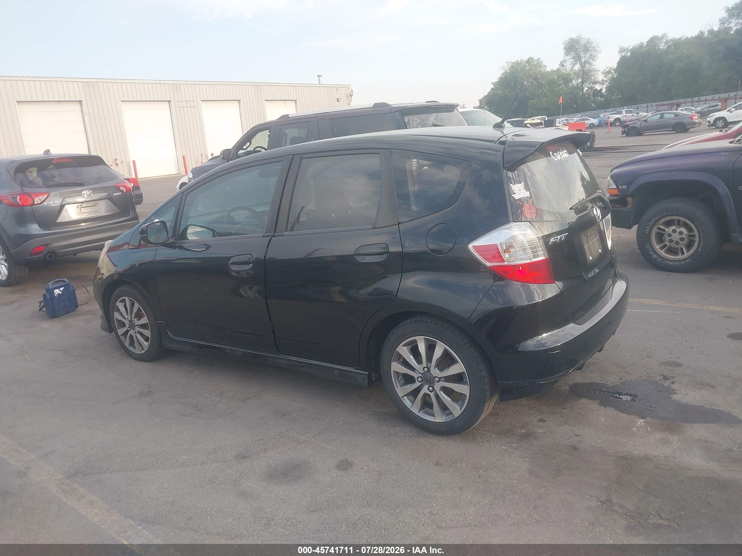 2012 Honda Fit Sport Black vin: JHMGE8G59CS006371