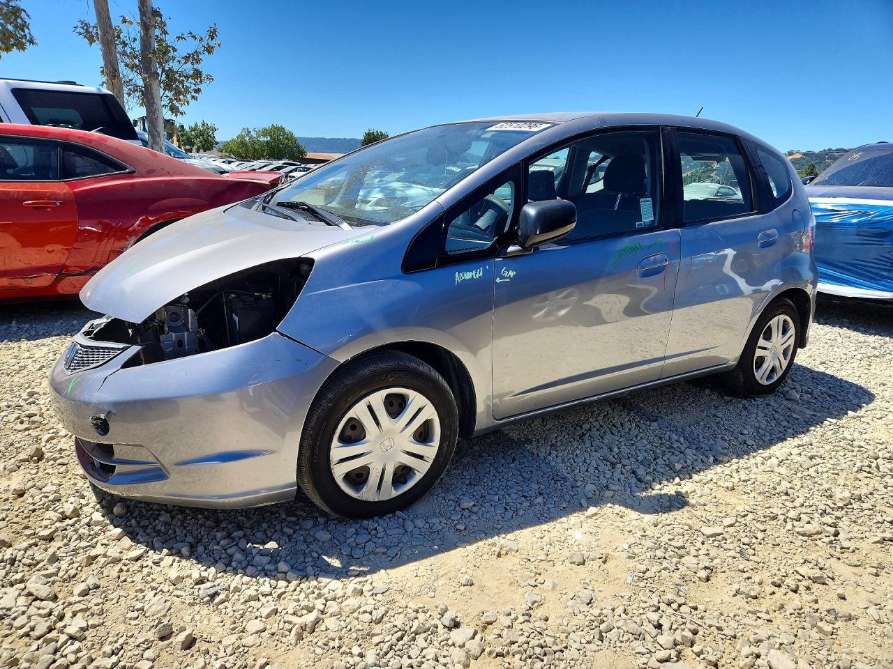 2010 Honda Fit Silver vin: JHMGE8H20AC028075
