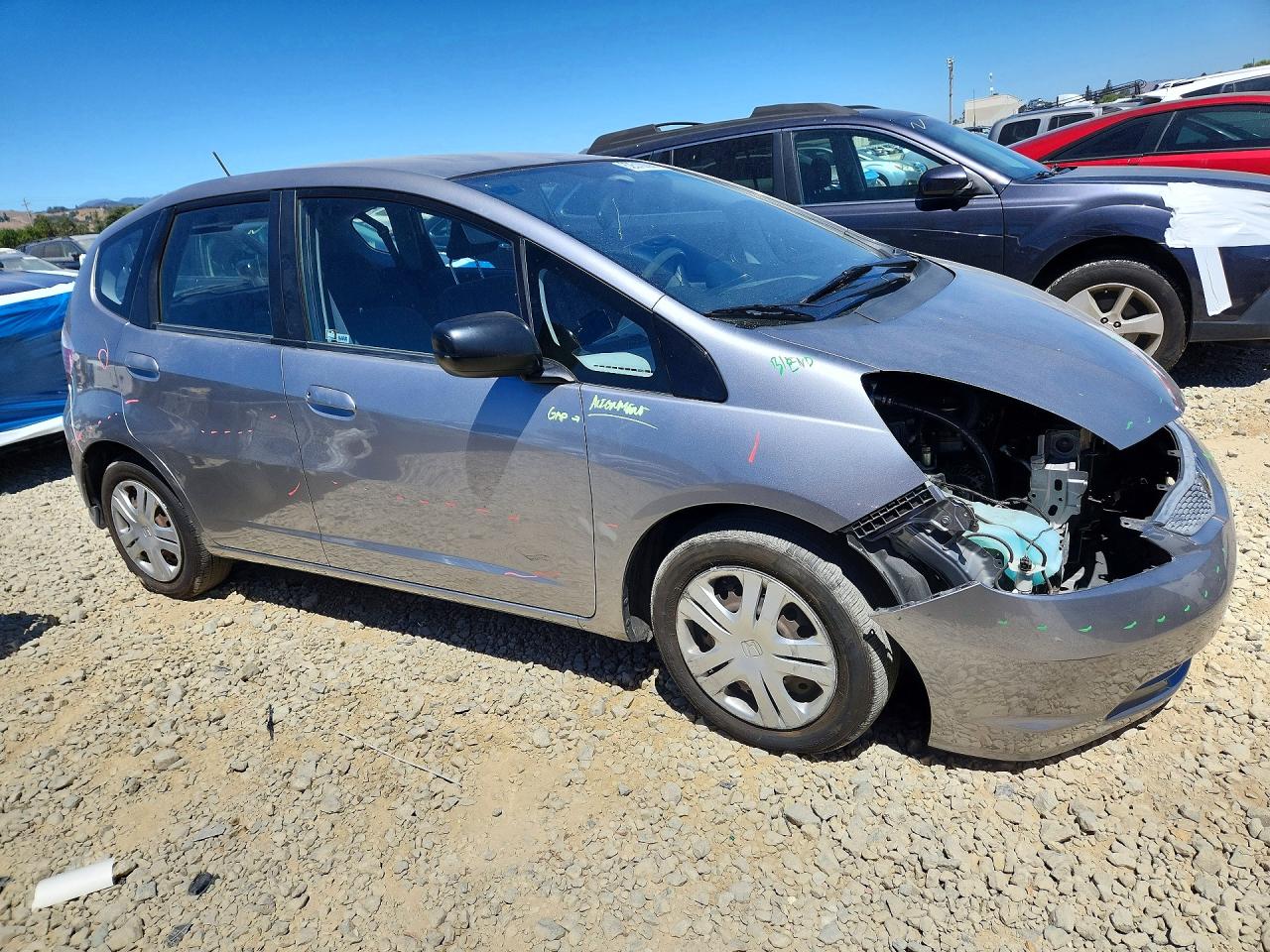 2010 Honda Fit Silver vin: JHMGE8H20AC028075