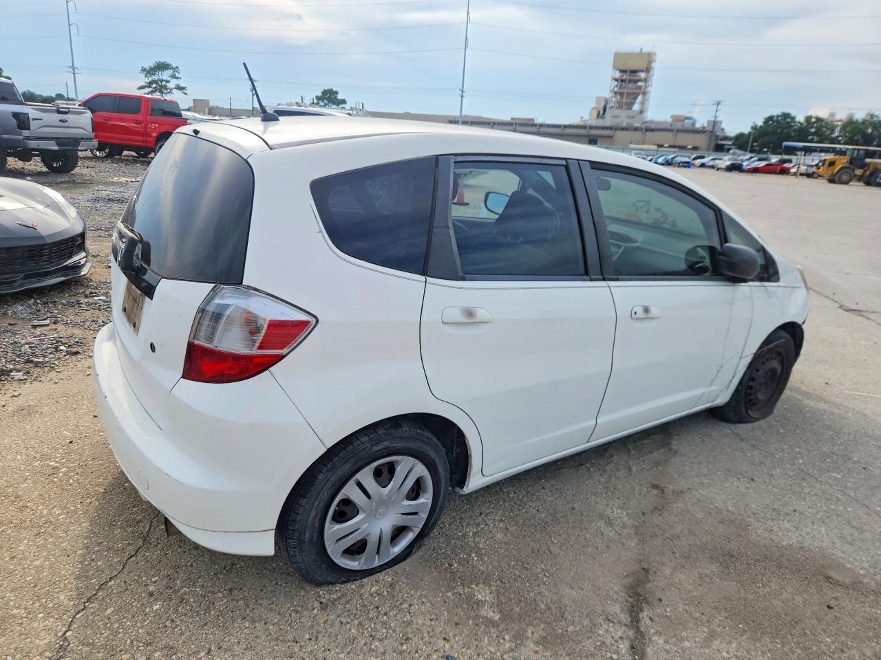 2010 Honda Fit White vin: JHMGE8H20AC034068