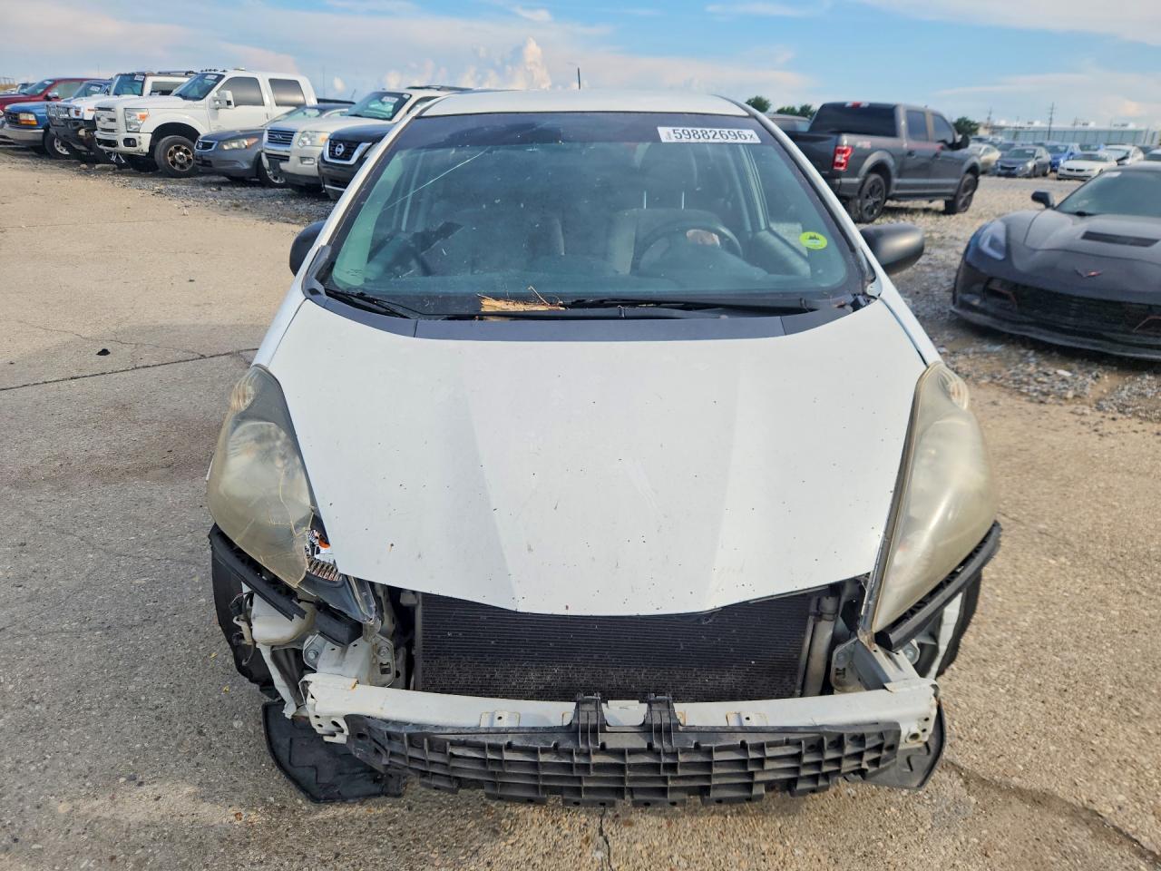 2010 Honda Fit White vin: JHMGE8H20AC034068