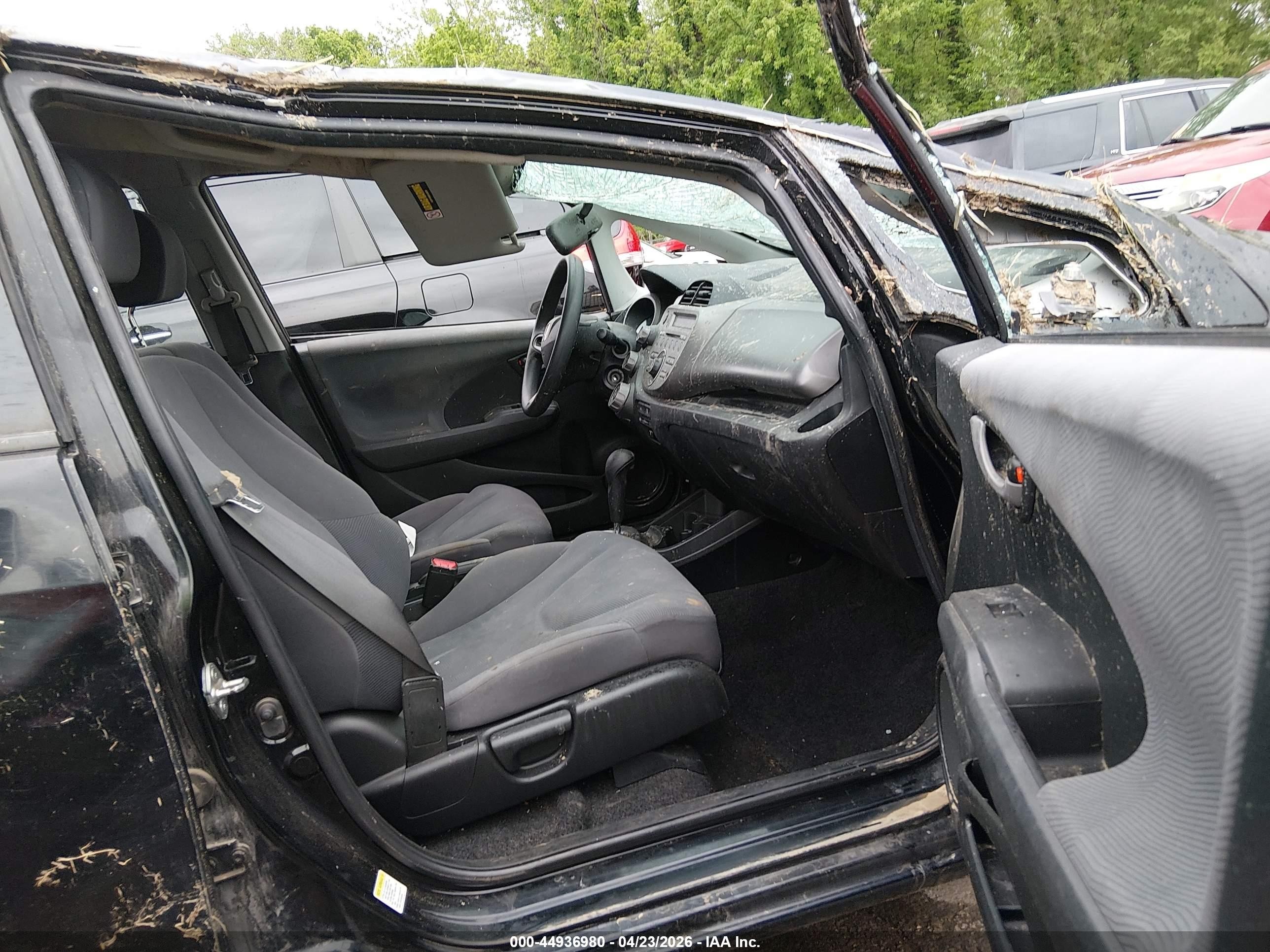2010 Honda Fit   Black vin: JHMGE8H21AC009101