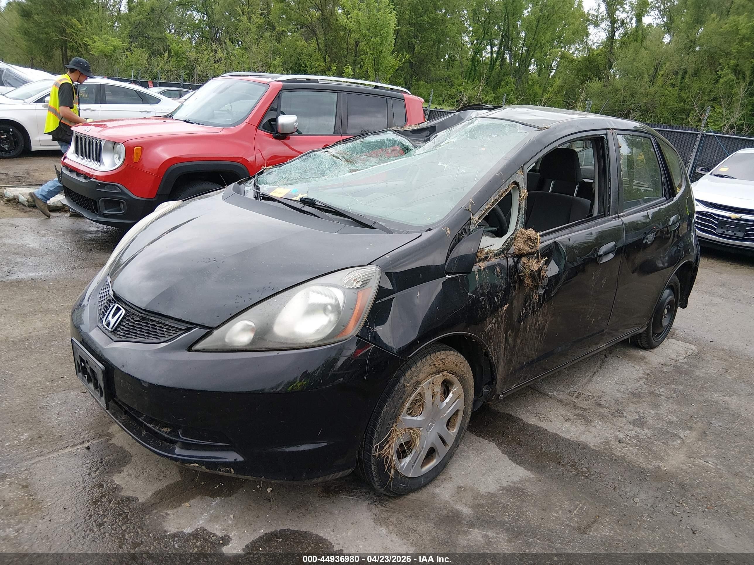 2010 Honda Fit   Black vin: JHMGE8H21AC009101