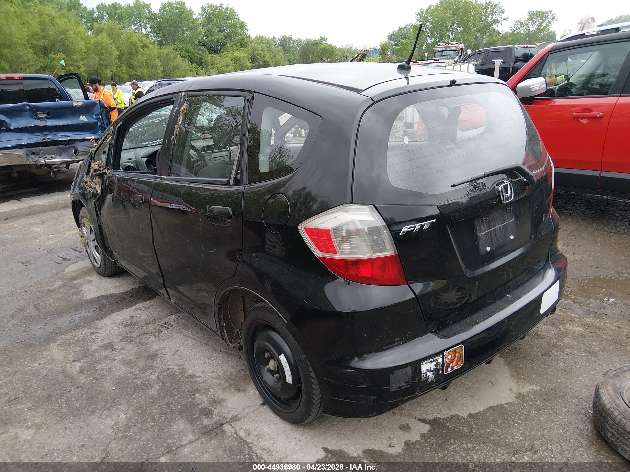 2010 Honda Fit   Black vin: JHMGE8H21AC009101