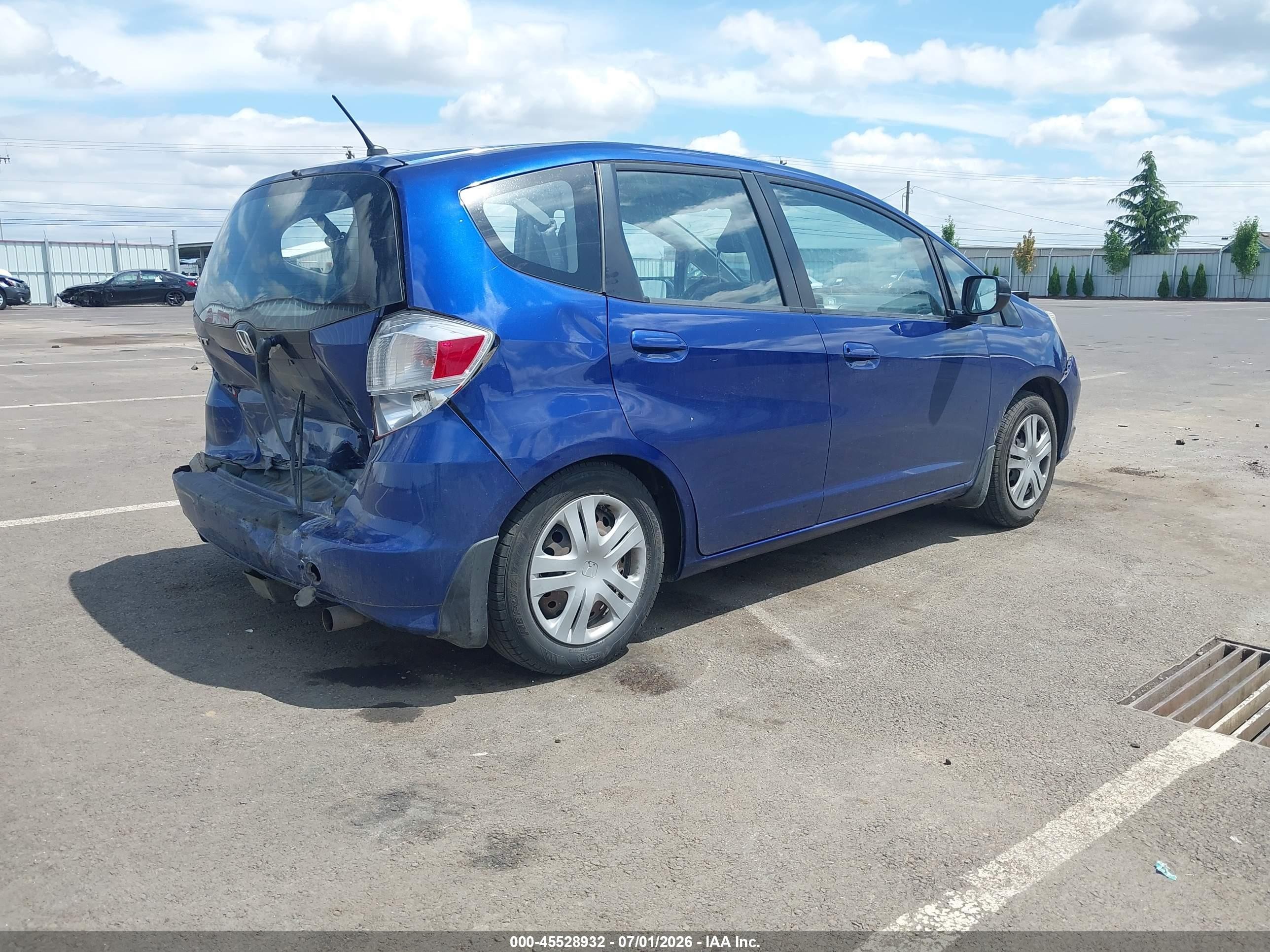 2010 Honda Fit   Blue vin: JHMGE8H21AC009356