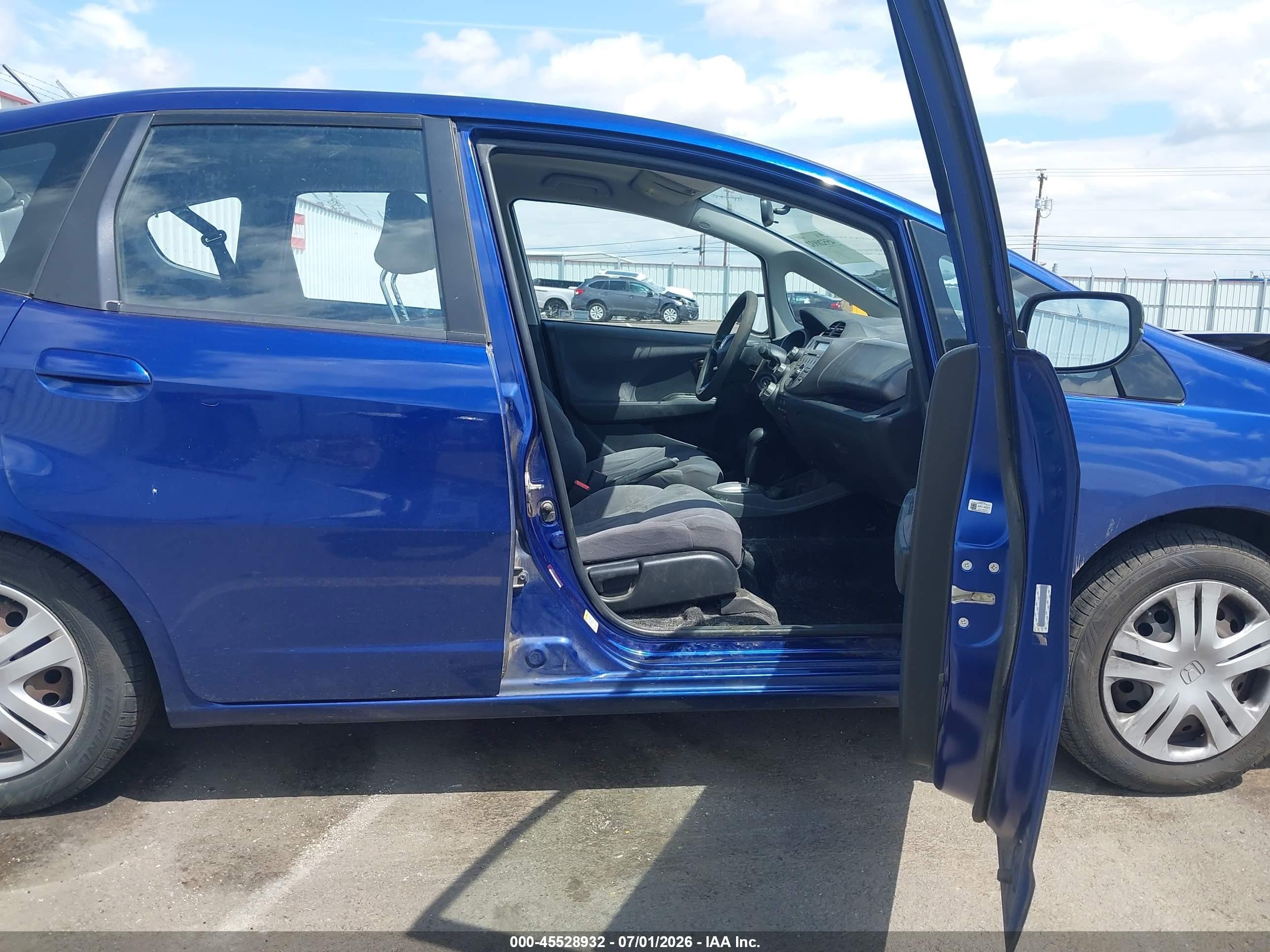 2010 Honda Fit   Blue vin: JHMGE8H21AC009356