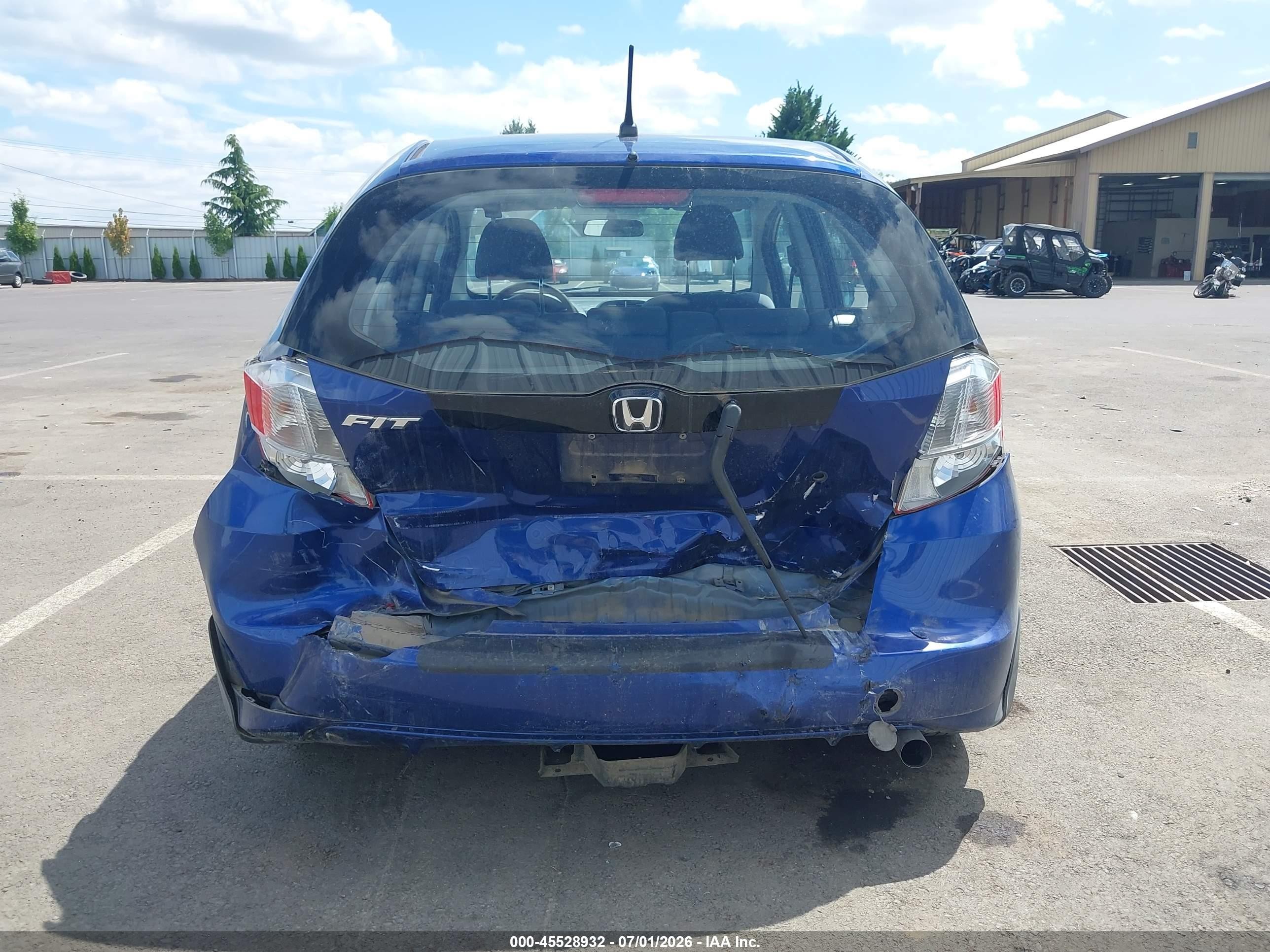 2010 Honda Fit   Blue vin: JHMGE8H21AC009356