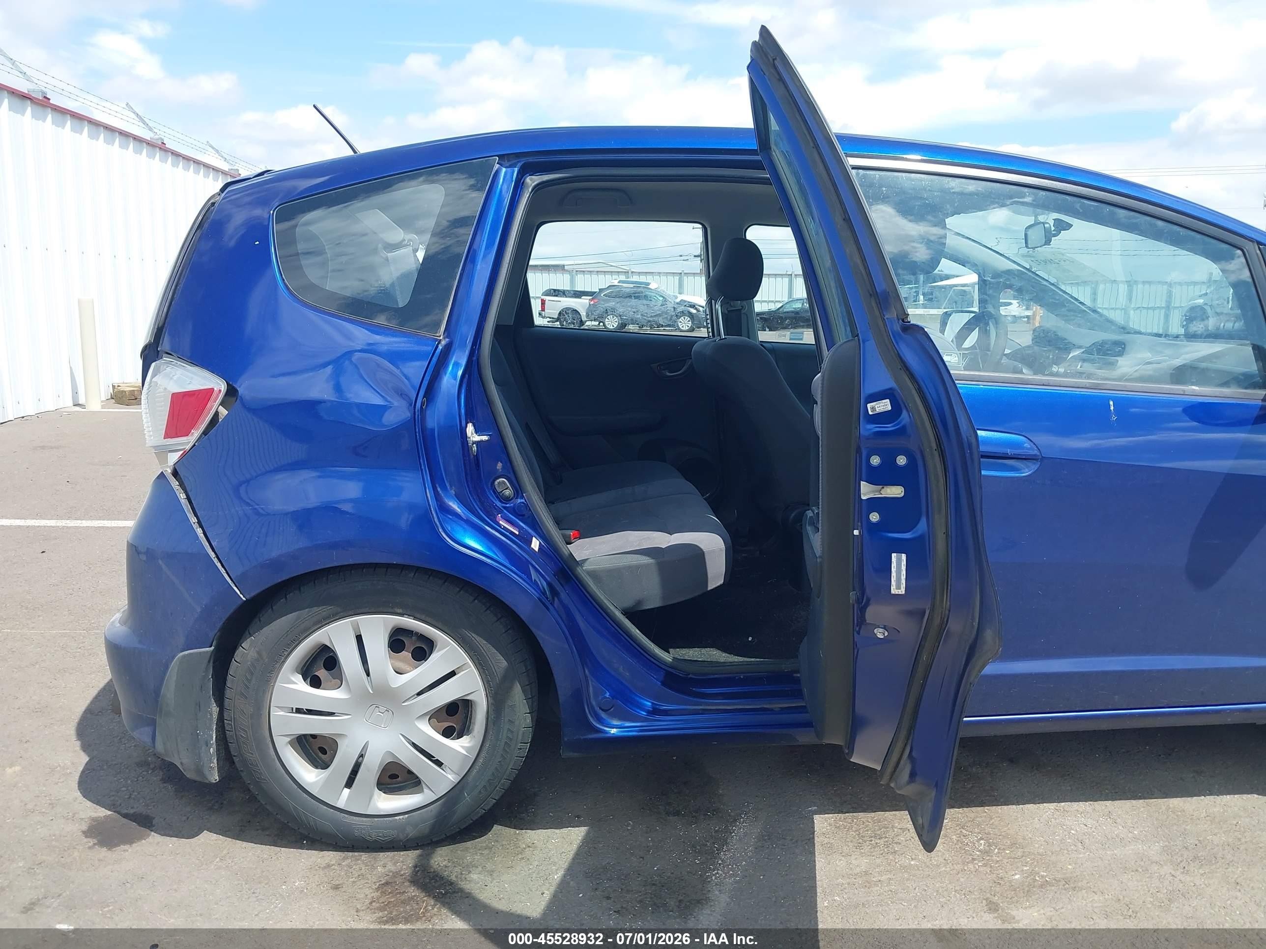 2010 Honda Fit   Blue vin: JHMGE8H21AC009356