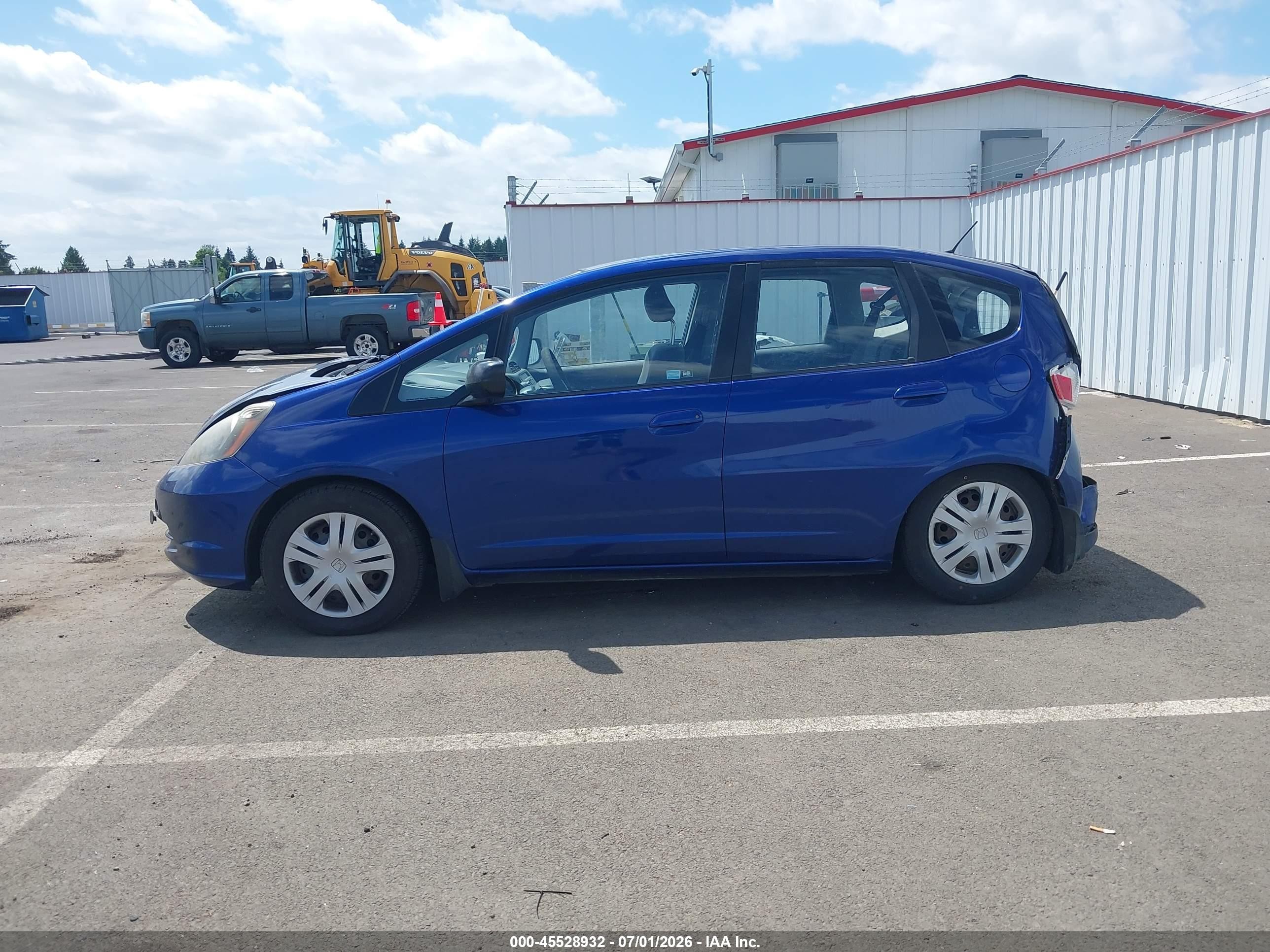 2010 Honda Fit   Blue vin: JHMGE8H21AC009356
