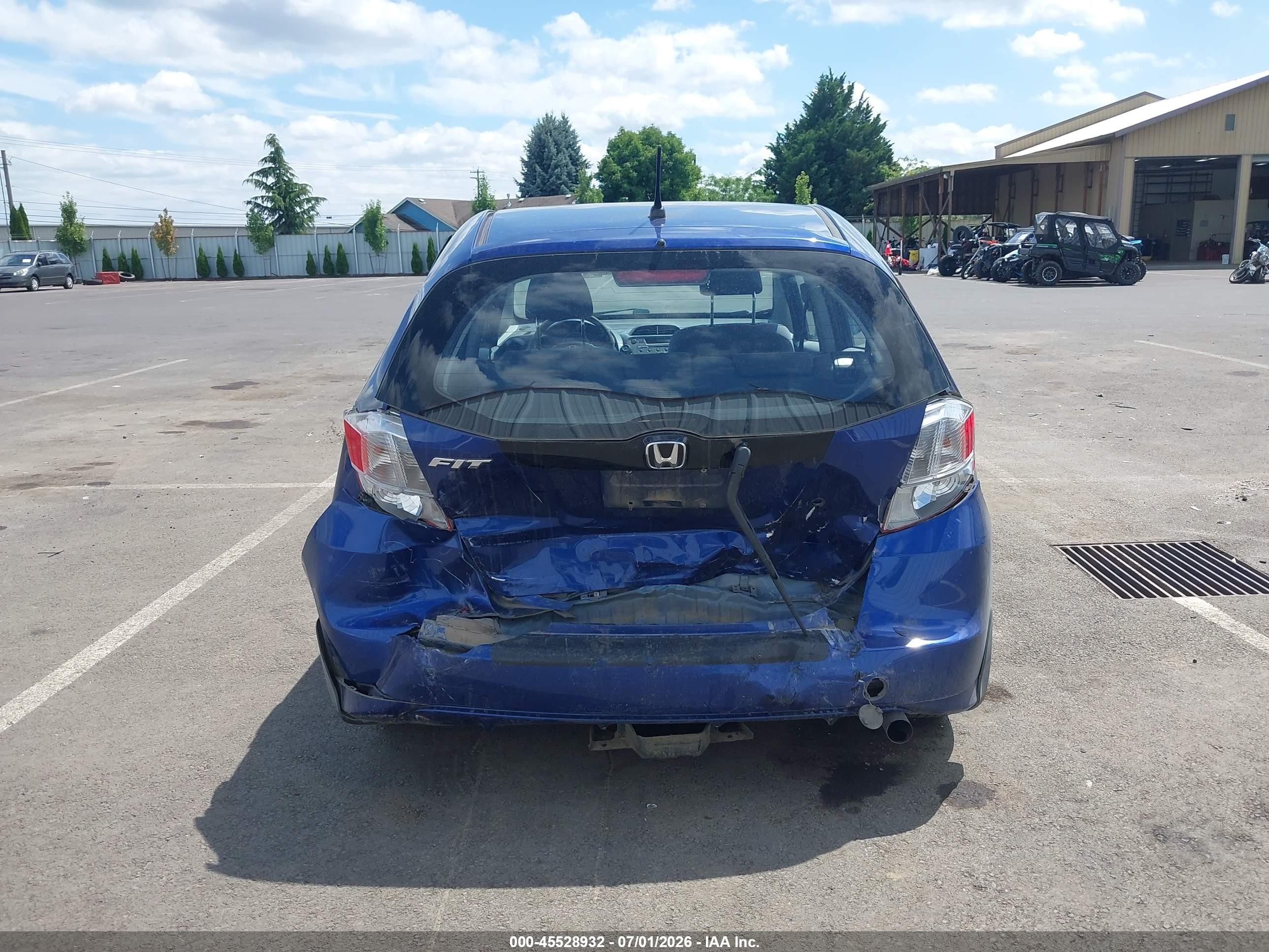 2010 Honda Fit   Blue vin: JHMGE8H21AC009356