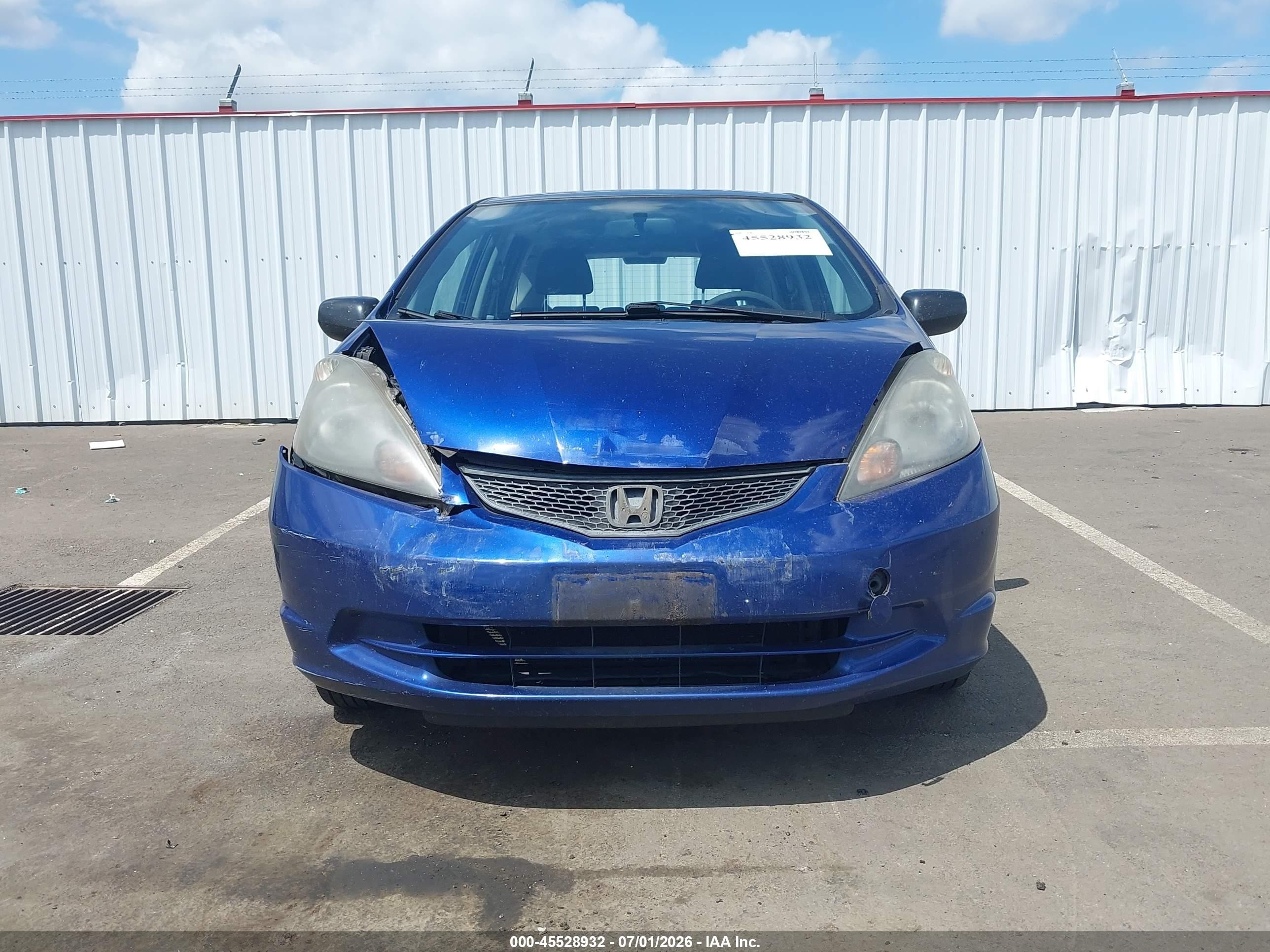 2010 Honda Fit   Blue vin: JHMGE8H21AC009356