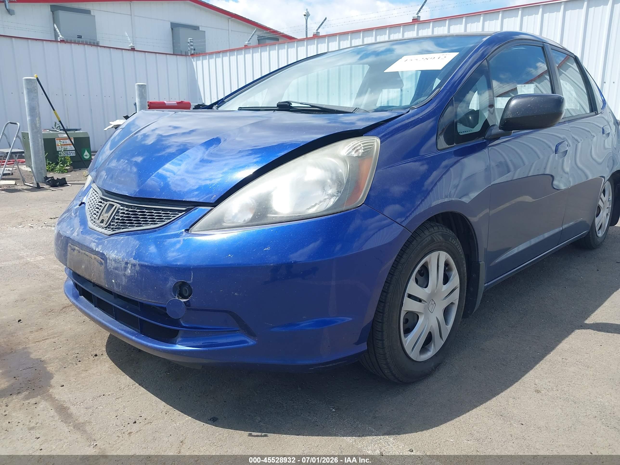 2010 Honda Fit   Blue vin: JHMGE8H21AC009356