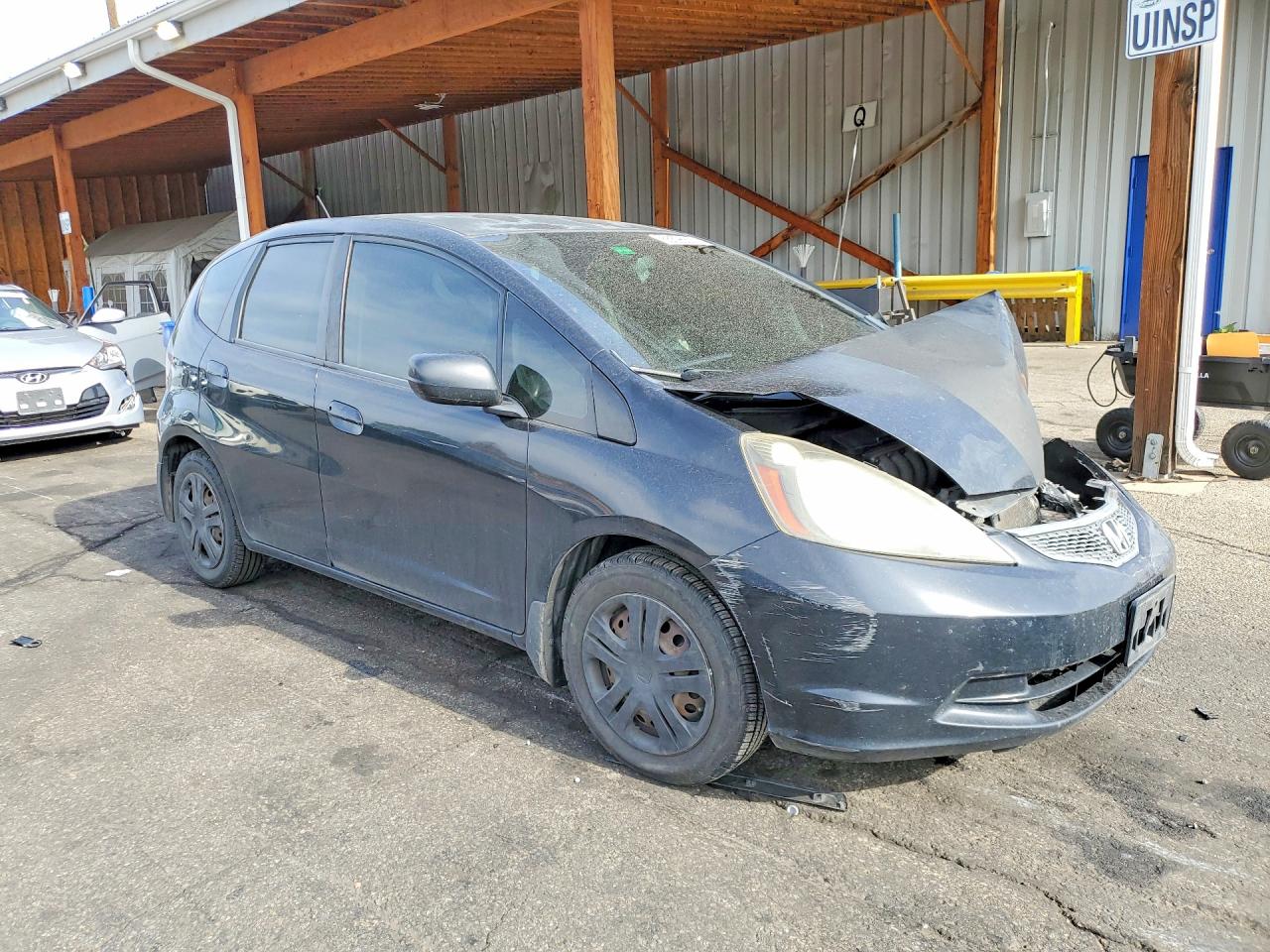 2010 Honda Fit Черный vin: JHMGE8H21AC038176