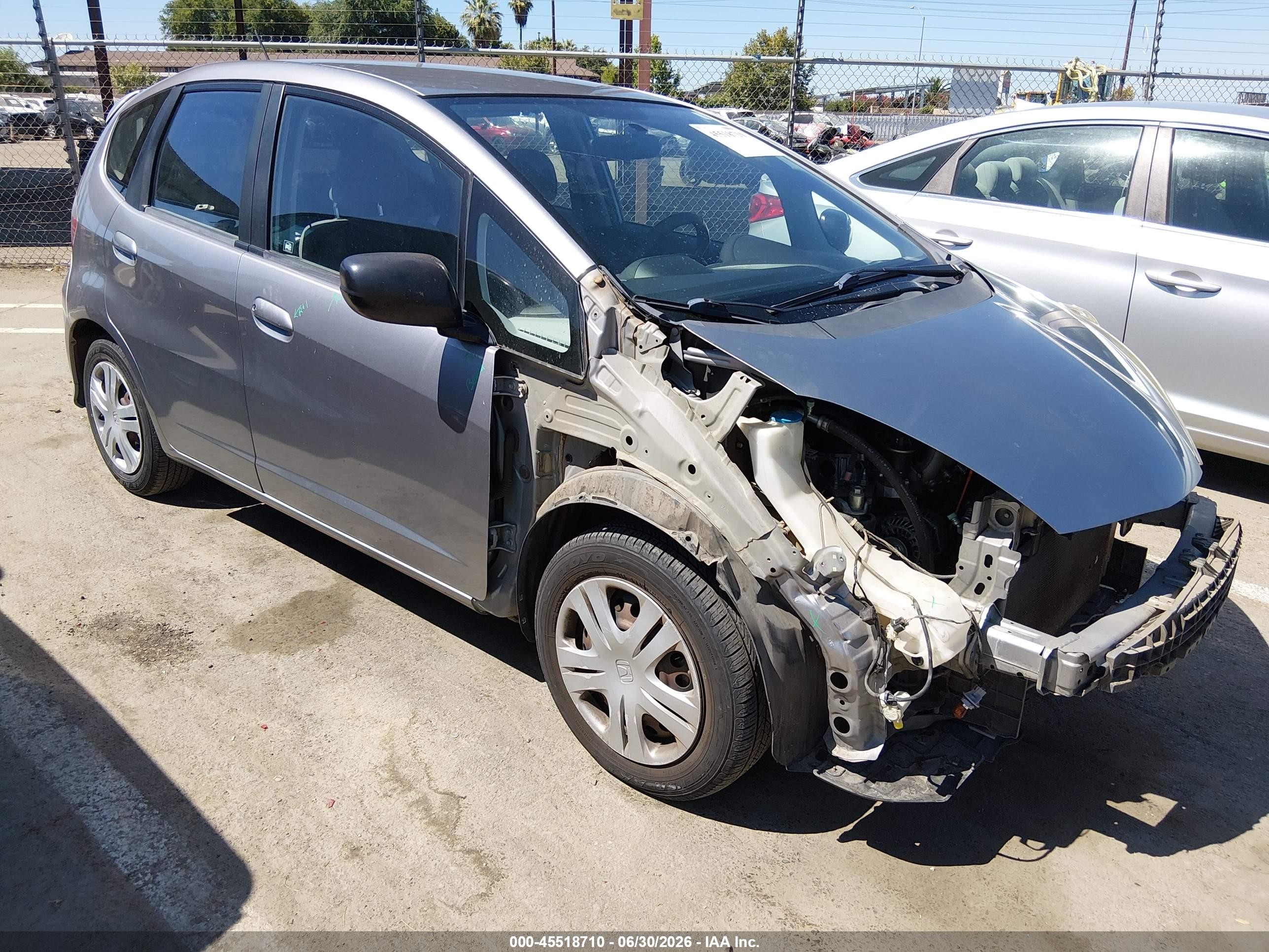 2010 Honda Fit   Gray vin: JHMGE8H21AS010660