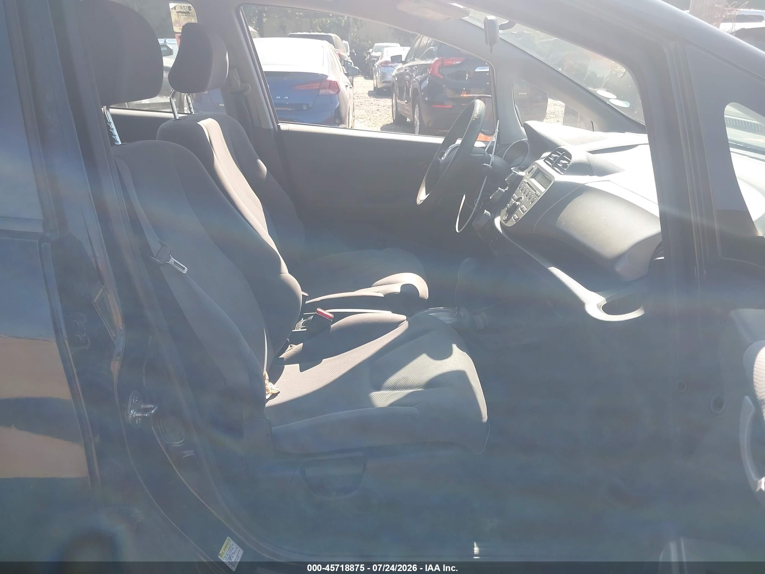 2010 Honda Fit   Black vin: JHMGE8H22AC009074