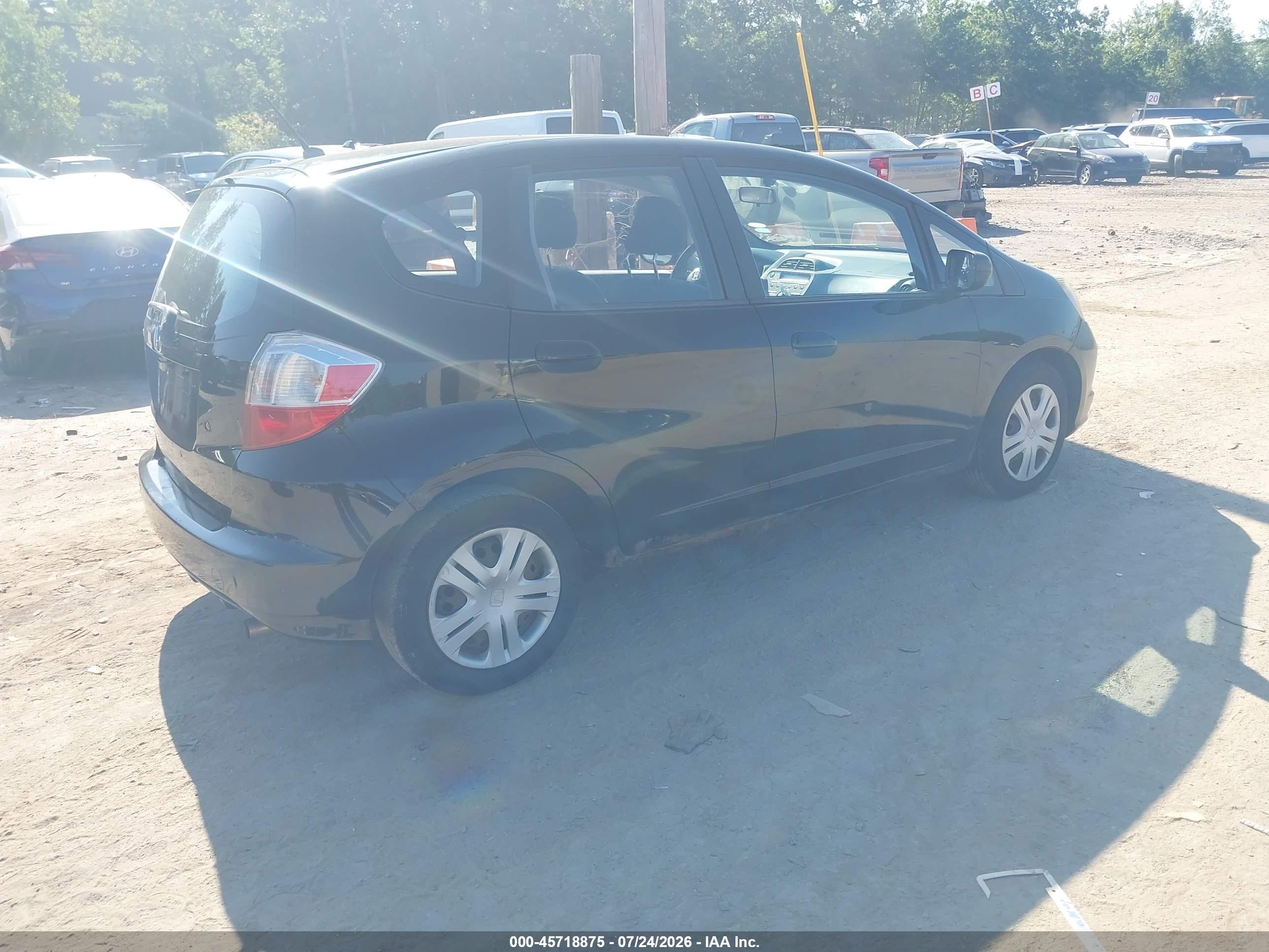 2010 Honda Fit   Black vin: JHMGE8H22AC009074