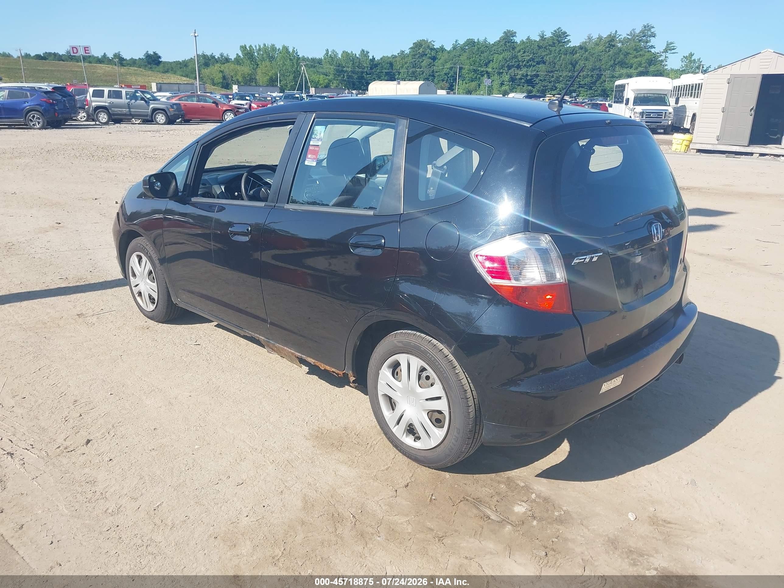 2010 Honda Fit   Black vin: JHMGE8H22AC009074