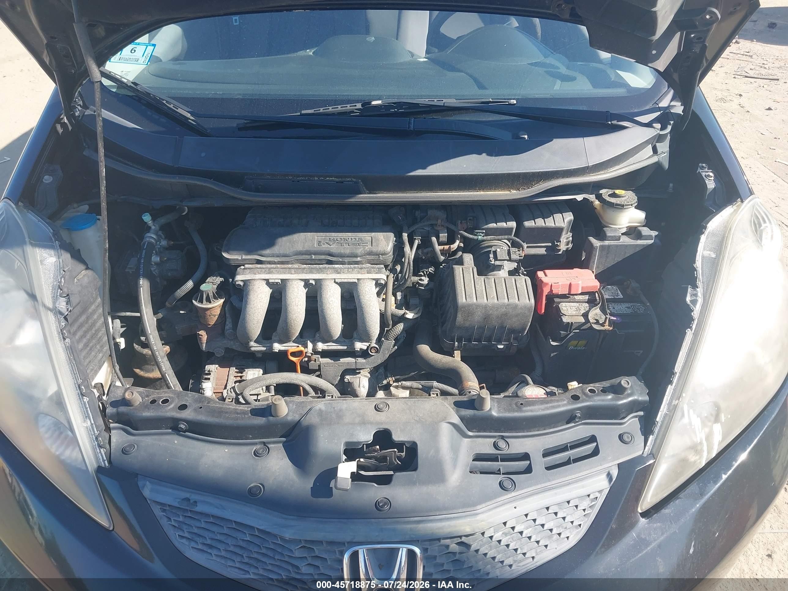 2010 Honda Fit   Black vin: JHMGE8H22AC009074