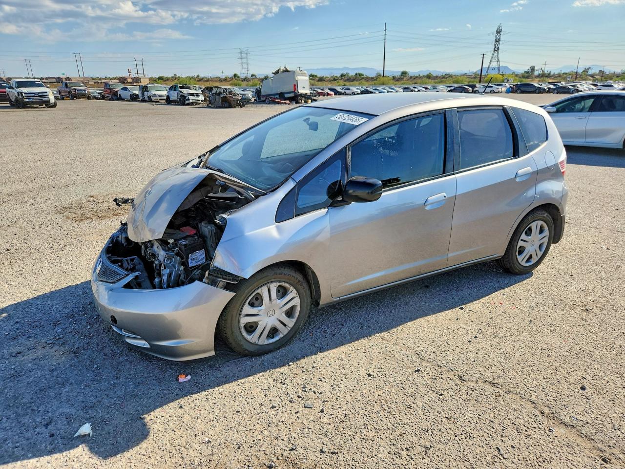 2010 Honda Fit Silver vin: JHMGE8H22AC010094