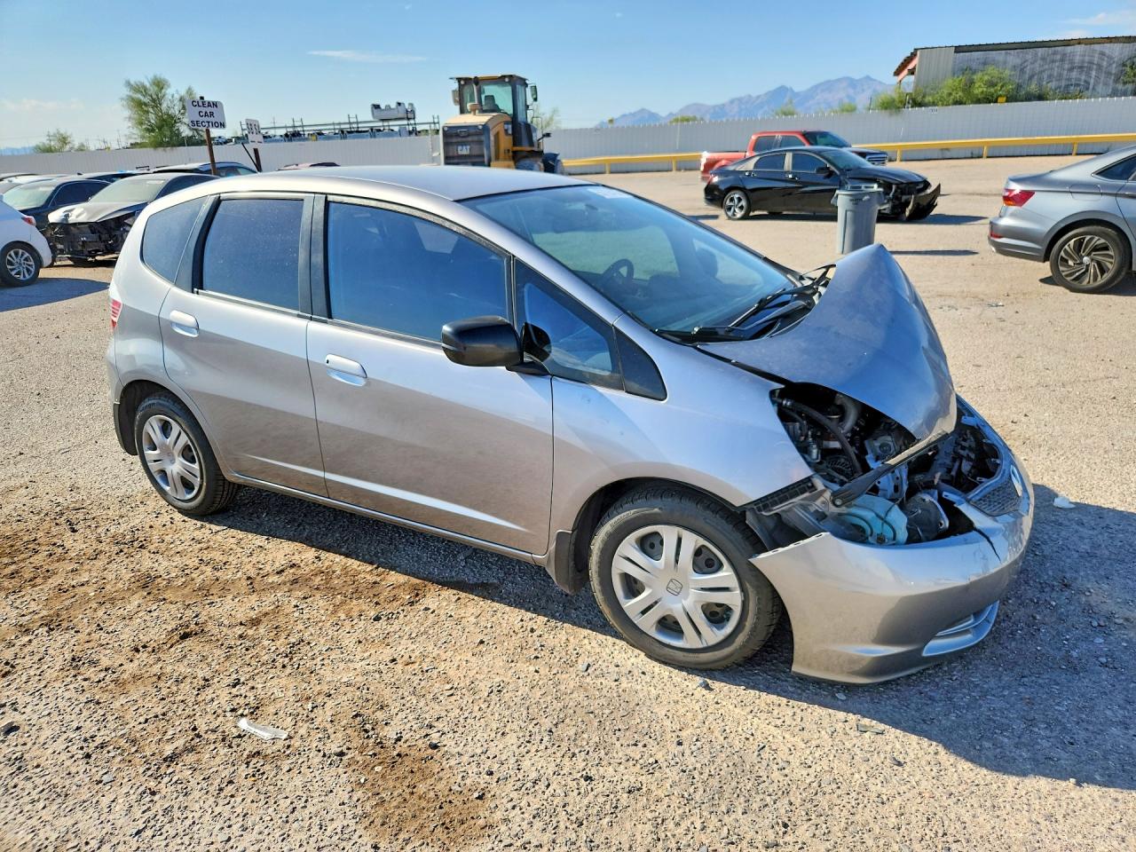 2010 Honda Fit Silver vin: JHMGE8H22AC010094
