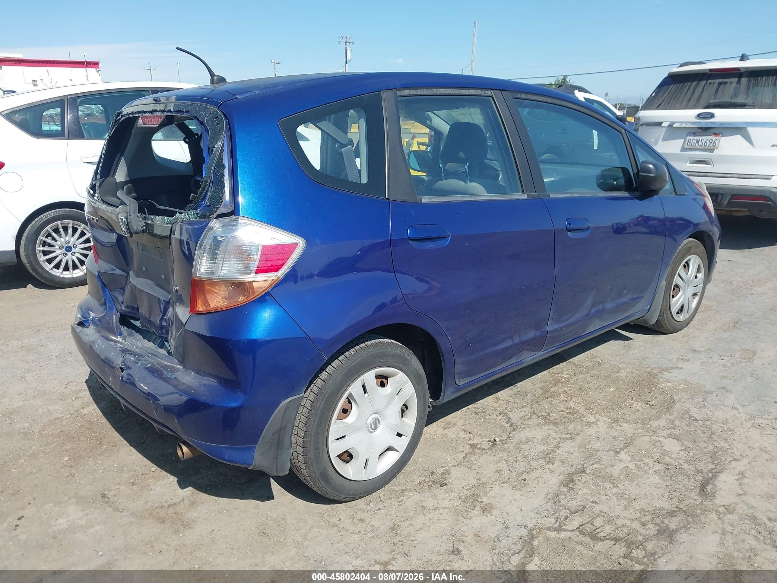 2010 Honda Fit   Dark Blue vin: JHMGE8H22AS012031