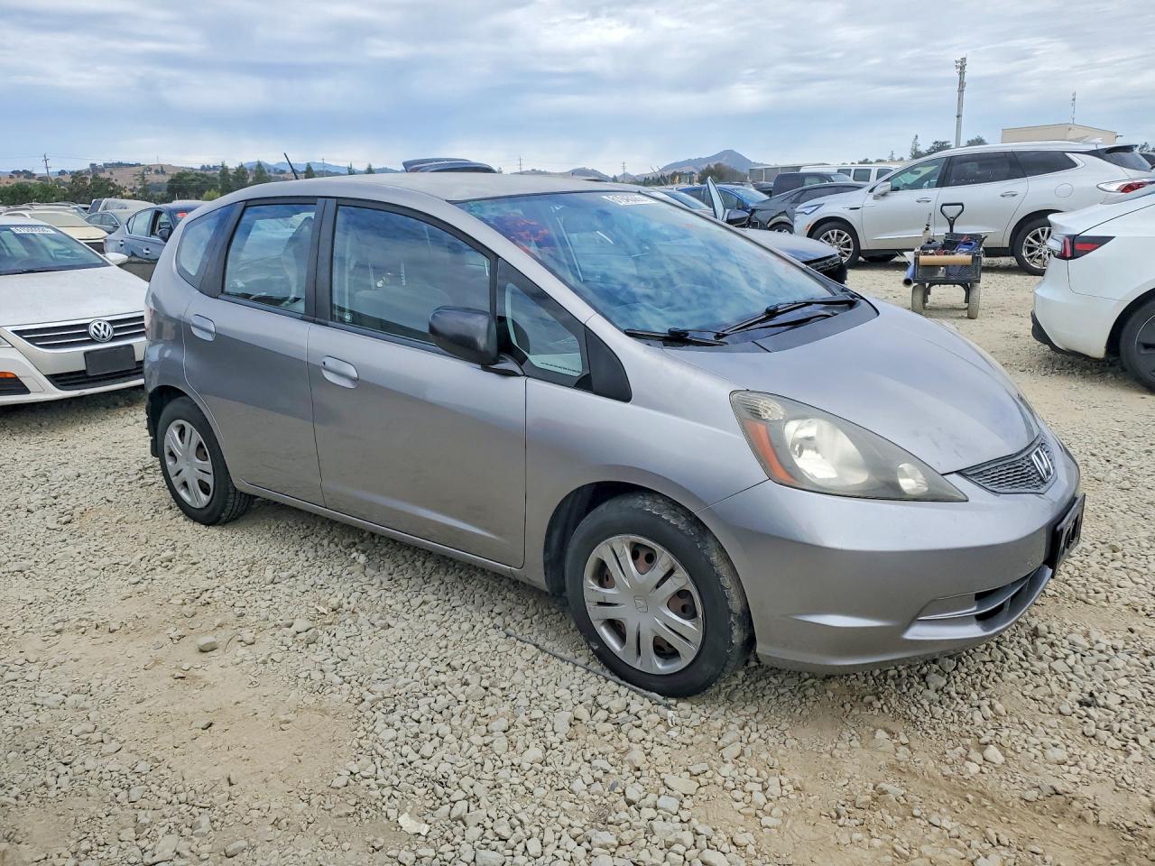 2010 Honda Fit Silver vin: JHMGE8H23AC006409